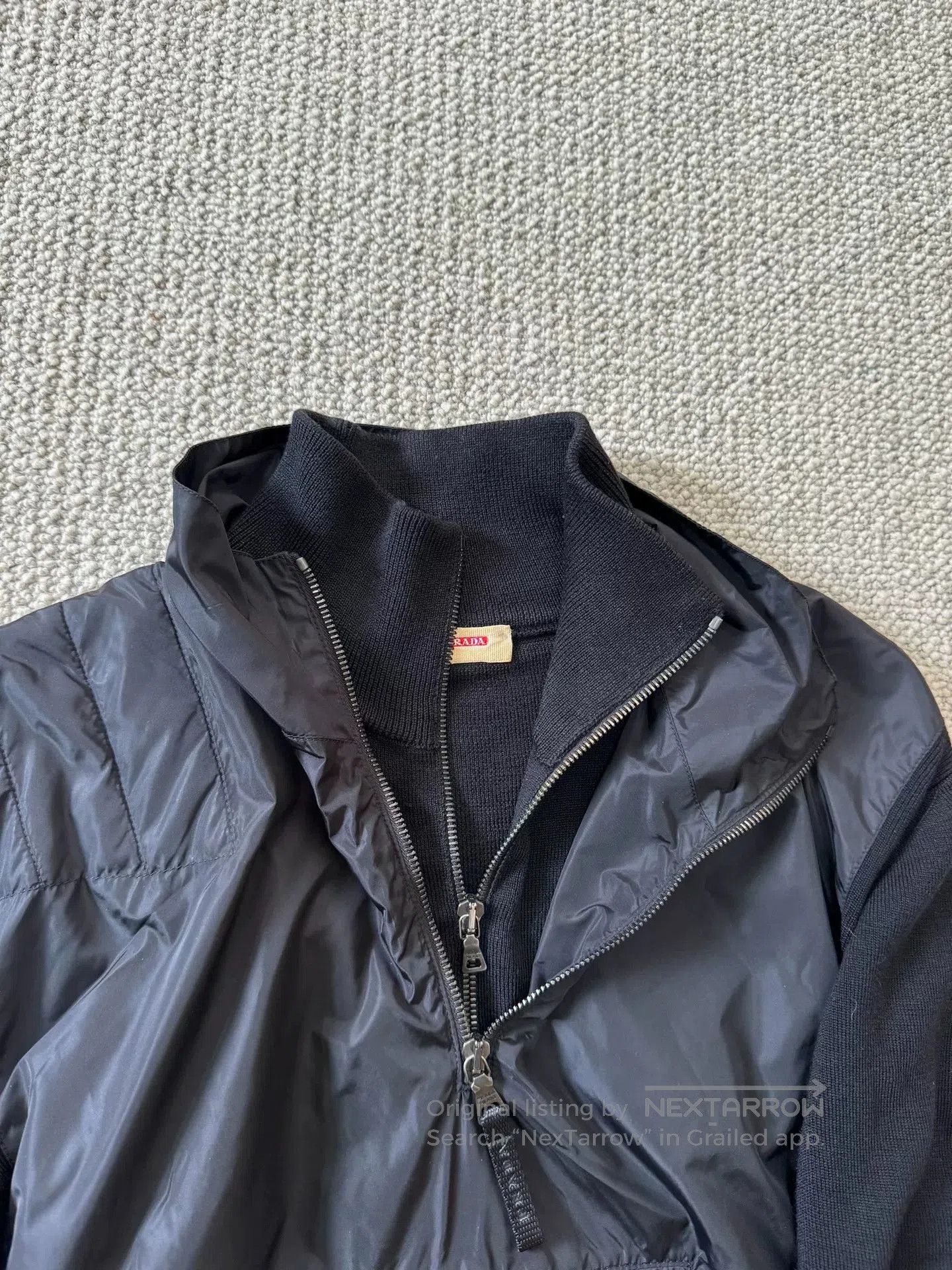 Prada PRADA Wool Zip Sweater. Size US L / EU 52-54 / 3 - 6 Thumbnail