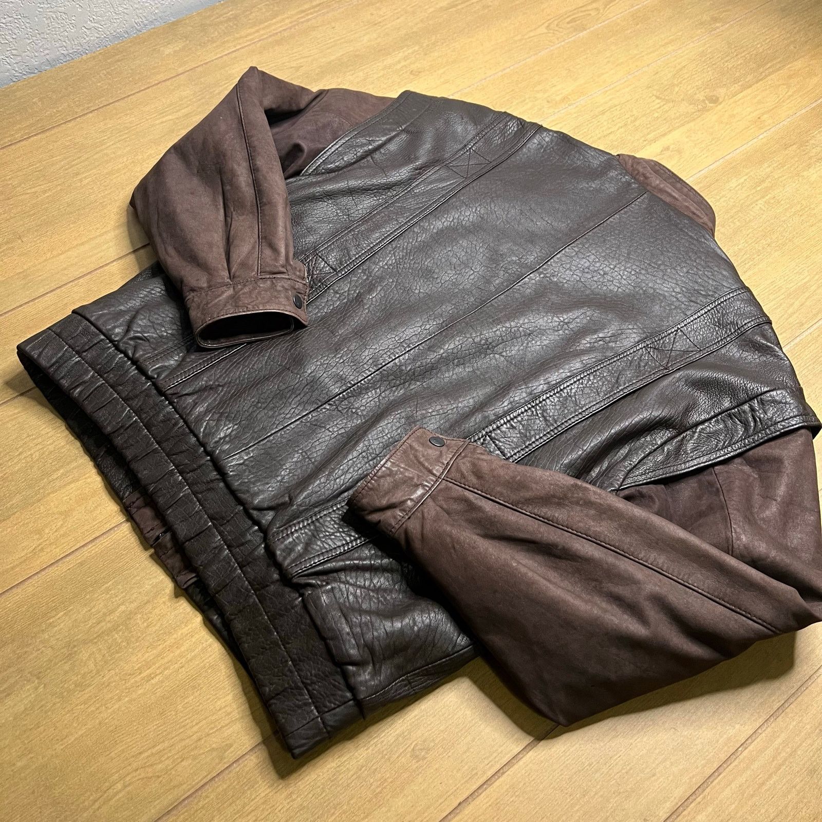 Elliott Vintage Elliot Kastle Leather Jacket Brown Aviator Bomber 40 Size US M / EU 48-50 / 2 - 16 Thumbnail