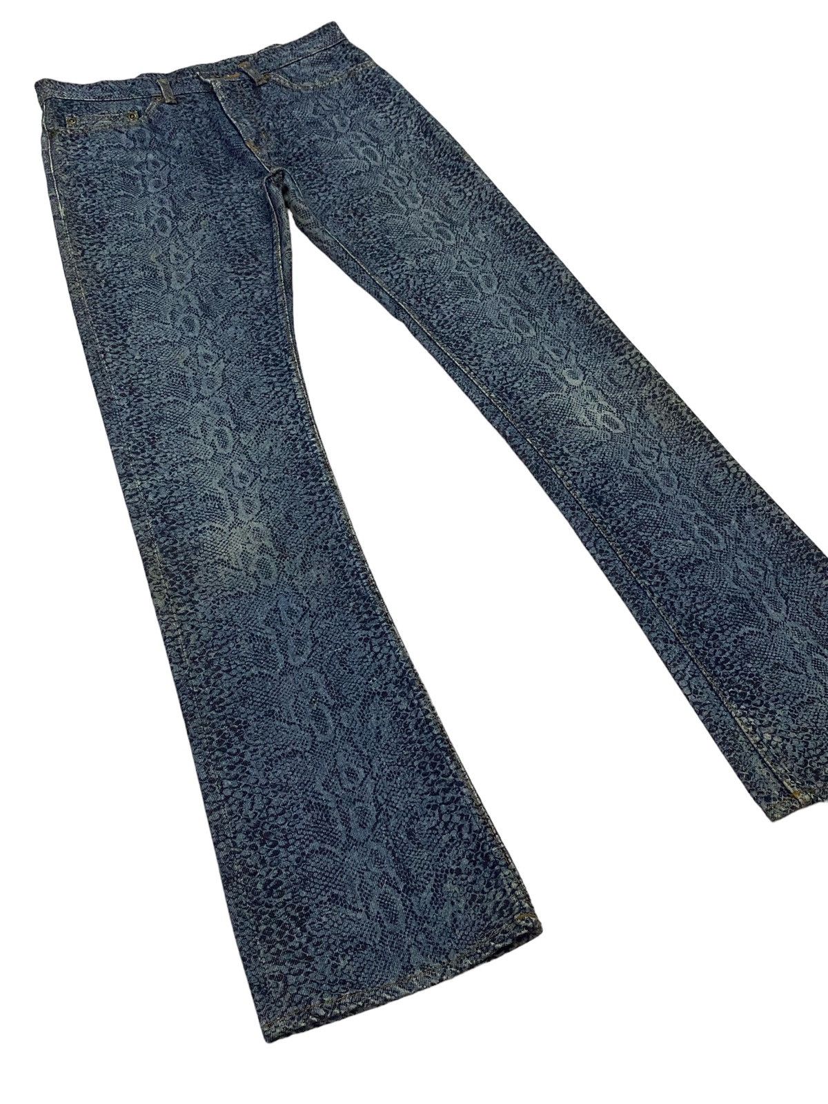 Hysteric Glamour Rare‼️Hysteric Glamour Snakeskin Denim Pants Size US 29 - 21 Thumbnail