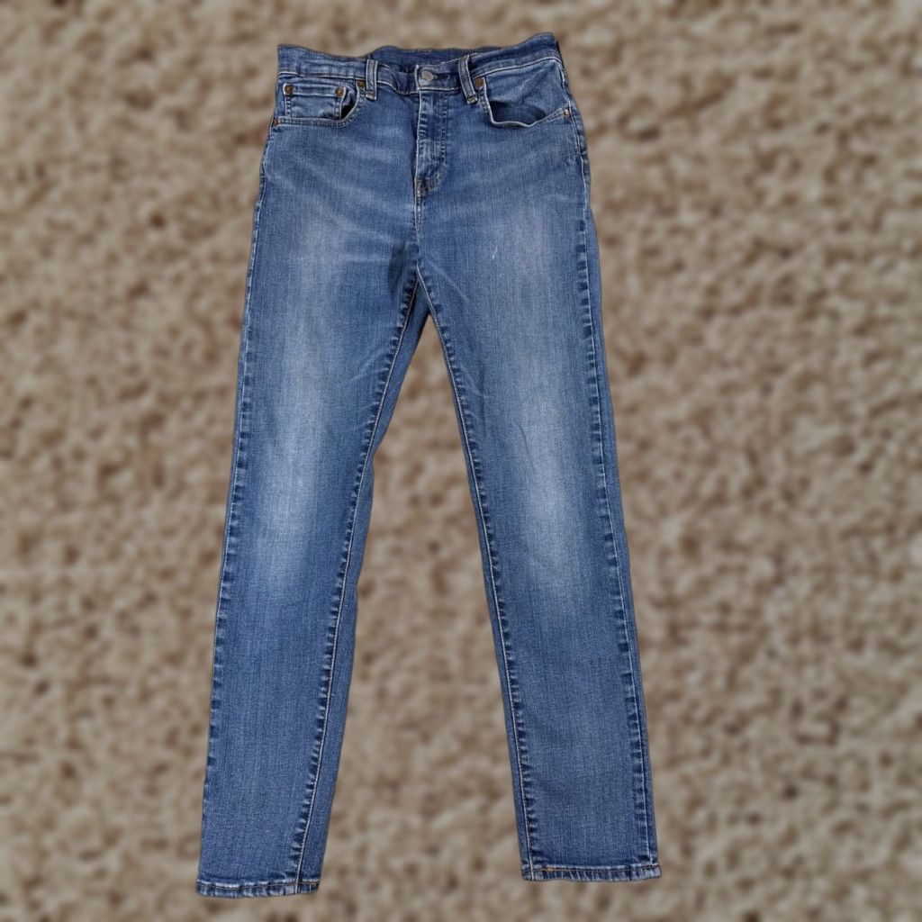 Levi's Levi's 512 Jeans Blue Denim Distressed 30x29 Cotton Regular Slim Jeans Men Size US 30 / EU 46 - 1 Thumbnail