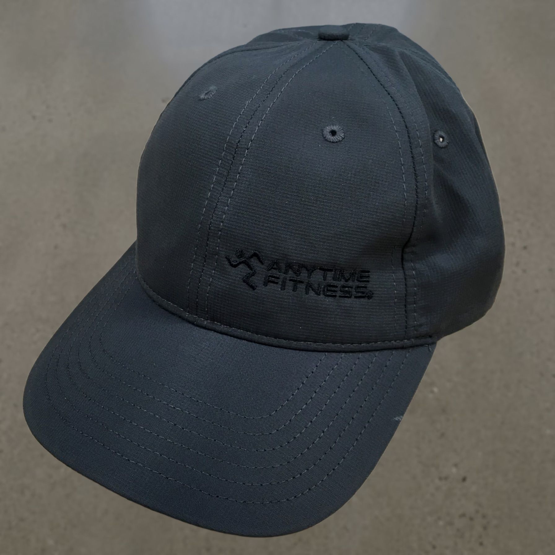 Vintage Anytime Fitness Cap America Baseball Cap Womens Gray OS Adjustable Curved Brim Size ONE SIZE - 1 Thumbnail