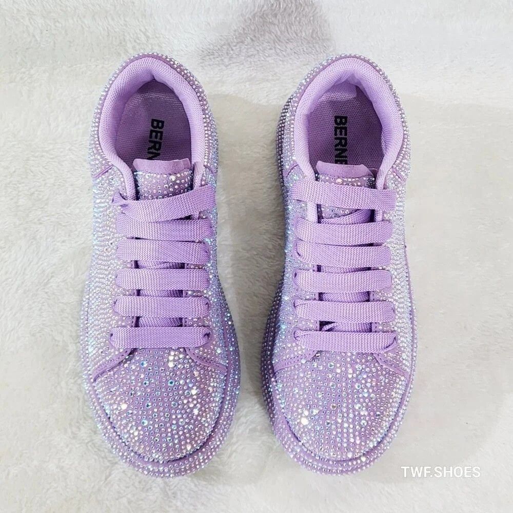 Other Dazzle Cush Lilac Purple Rhinestone Comfy Platform Sneakers Size US 8 / IT 38 - 5 Thumbnail