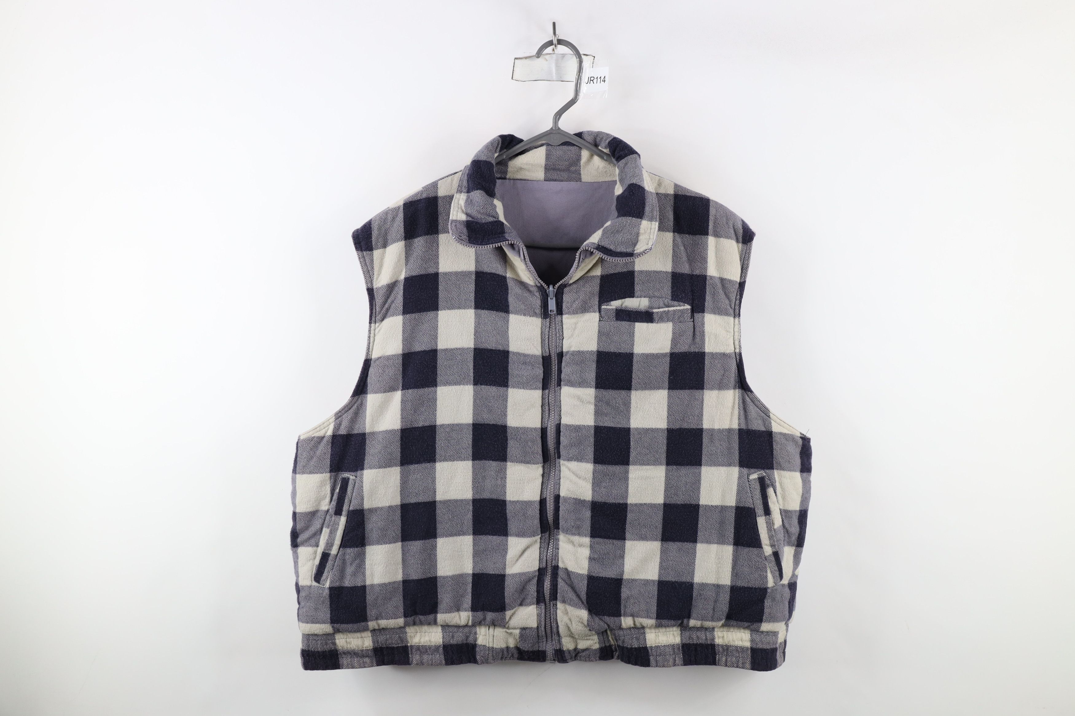 Vintage Vintage 90s Streetwear Reversible Puffer Vest Jacket Gray Size US XXL / EU 58 / 5 - 1 Thumbnail