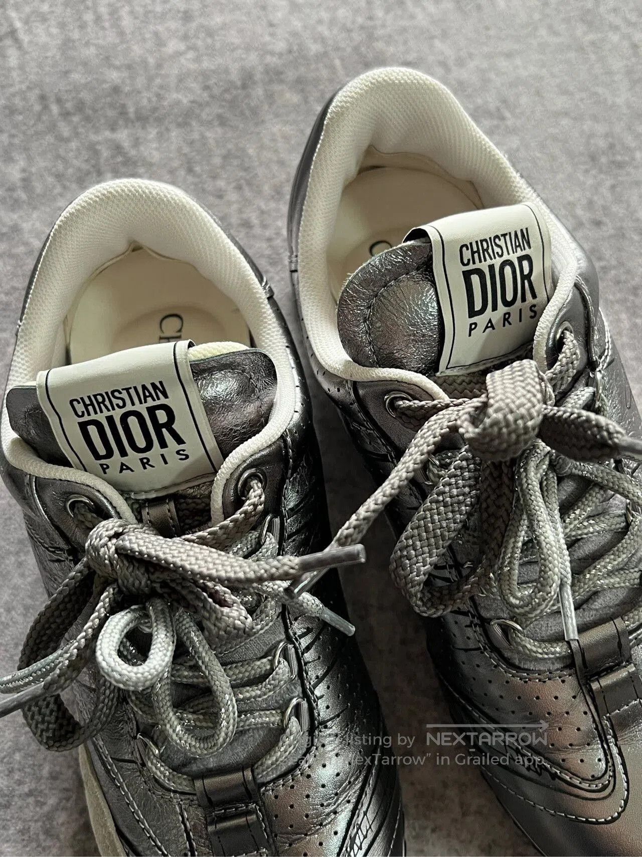 Dior Silver Dior Training Shoes. Size US 5.5 / IT 35.5 - 3 Thumbnail