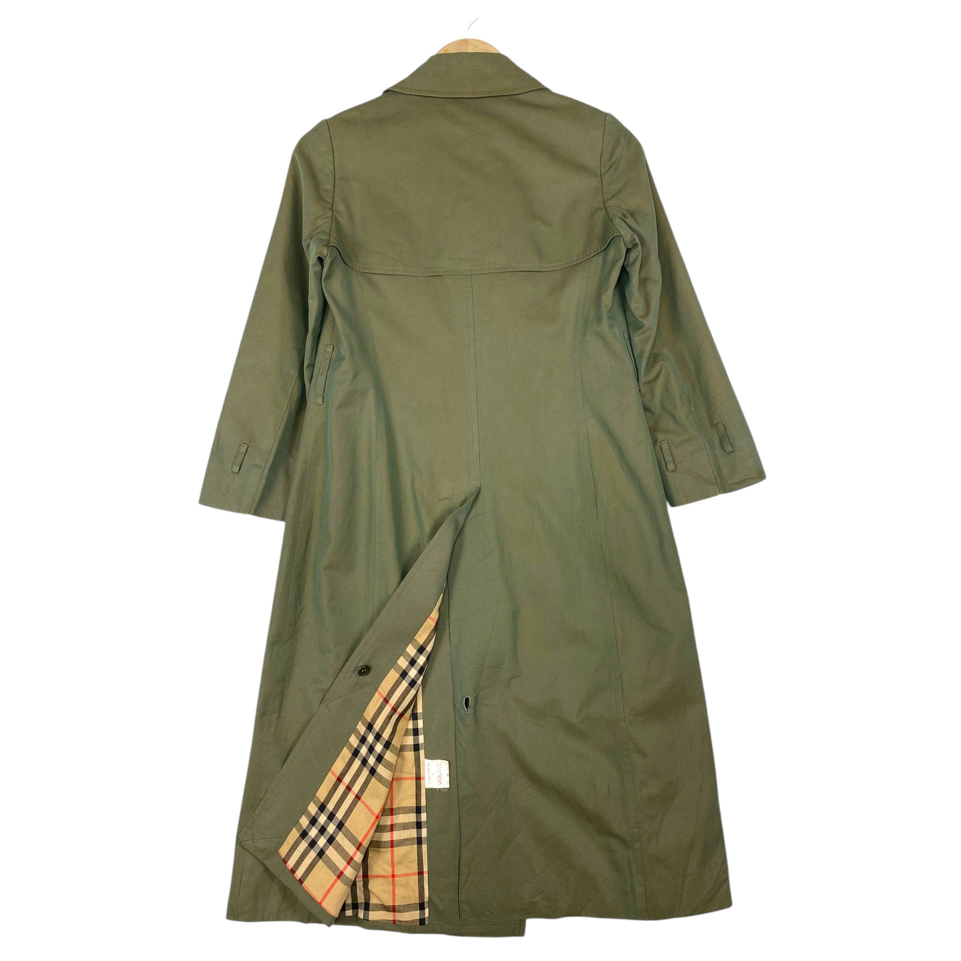 Burberry 💥80s BURBERRYS DOUBLE BREASTED CHECK TRENCH COAT Size S / US 4 / IT 40 - 7 Thumbnail