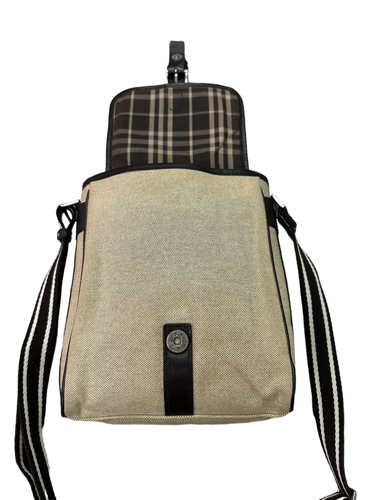 Burberry AUTHENTIC BURBERRY BLACK LABEL CANVAS CROSSBODY BAG Size ONE SIZE - 8 Thumbnail