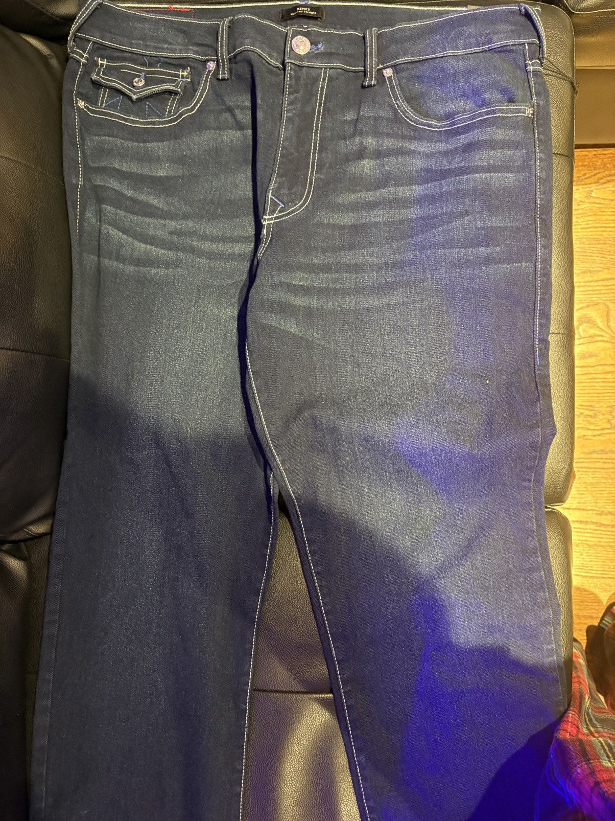 True Religion True Religion Blue Stitch Vintage Size US 36 / EU 52 - 6 Thumbnail