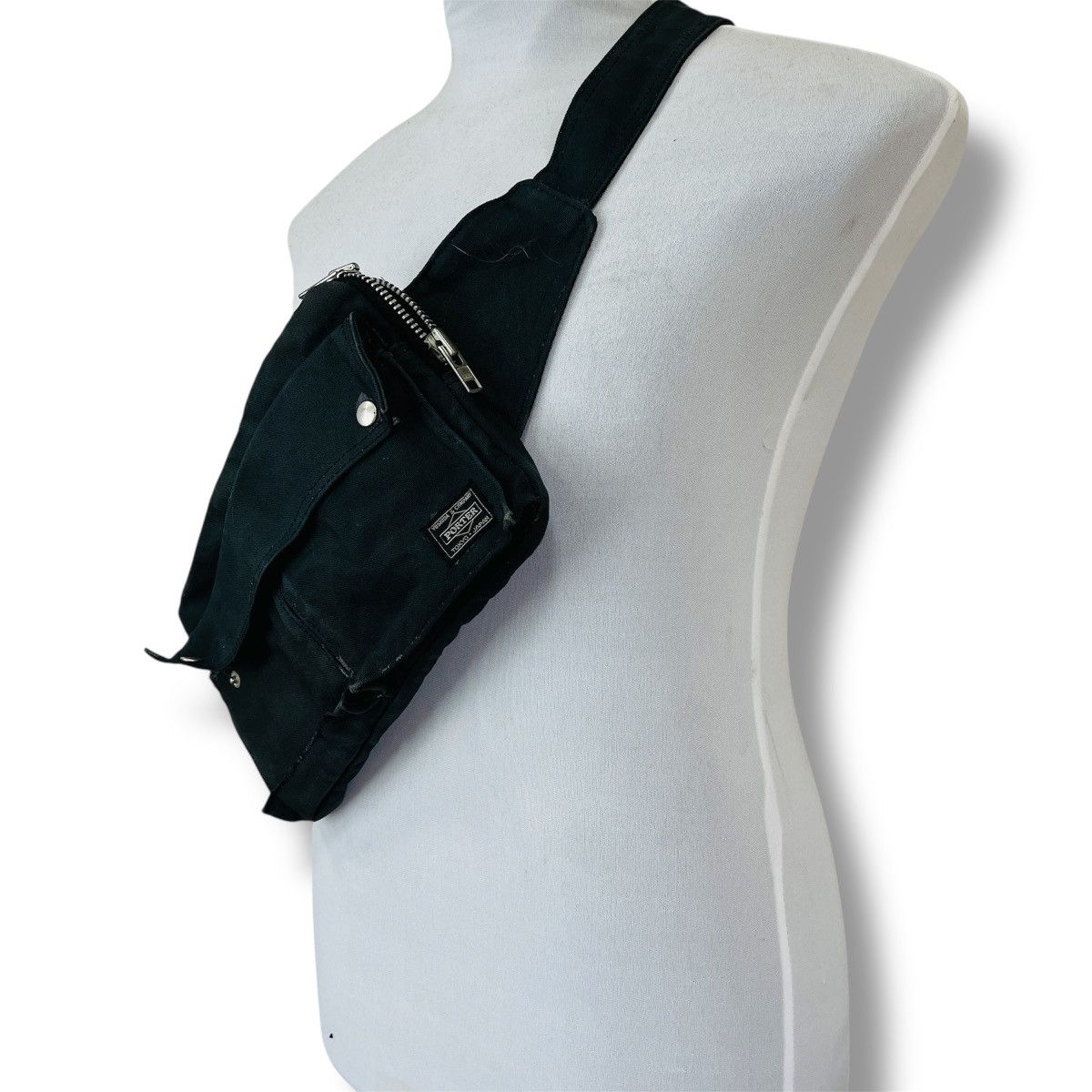 Porter × Vintage Distressed PORTER Cross Body Canvas Bag Size ONE SIZE - 3 Thumbnail