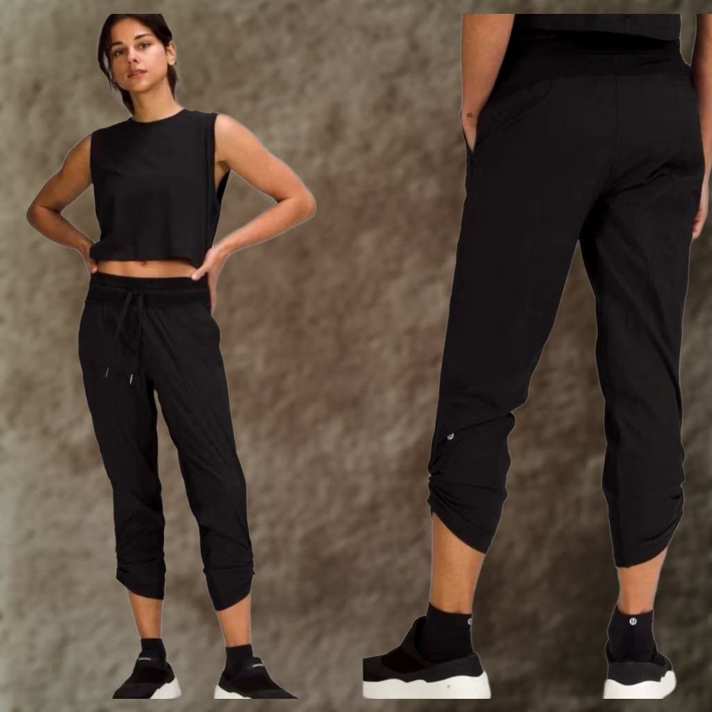 Lululemon lululemon athletica Dance Studio Mid-Rise Crop 25" Black W6CDQS Size 4 Women Pants ## Size ONE SIZE - 1 Thumbnail