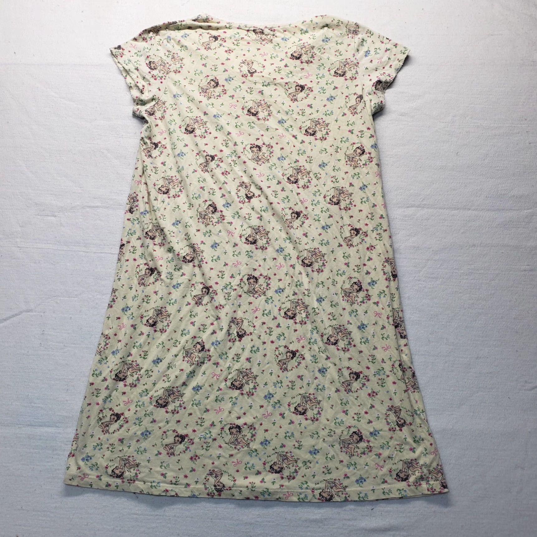 Vintage VINTAGE Betty Boop Yellow All Over Print Shirt 90s Men's XL Size XL / US 12-14 / IT 48-50 - 7 Thumbnail