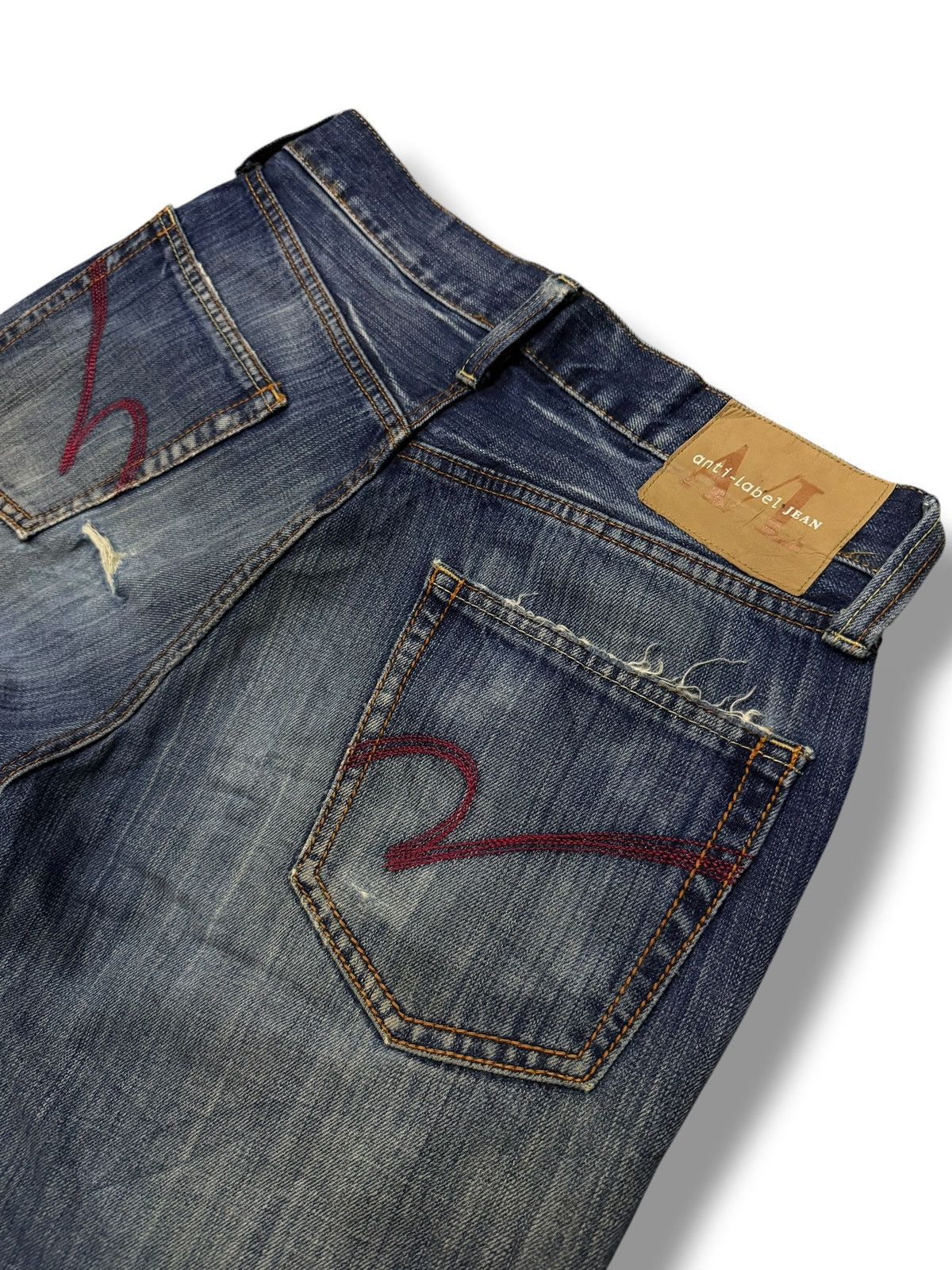 Japanese Brand Vintage Anti-Label Jean Distressed Bootcut Flare Jeans | W31 Size US 31 - 8 Thumbnail