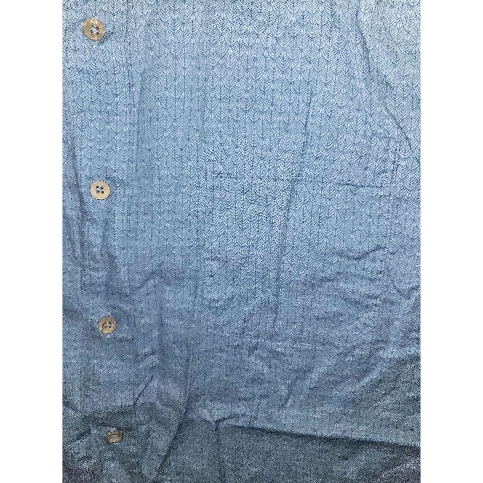 Southern Tide Southern Tide Shirt Mens XL Blue Short Sleeve Button Up Linen Blend Casual Size US XL / EU 56 / 4 - 2 Thumbnail