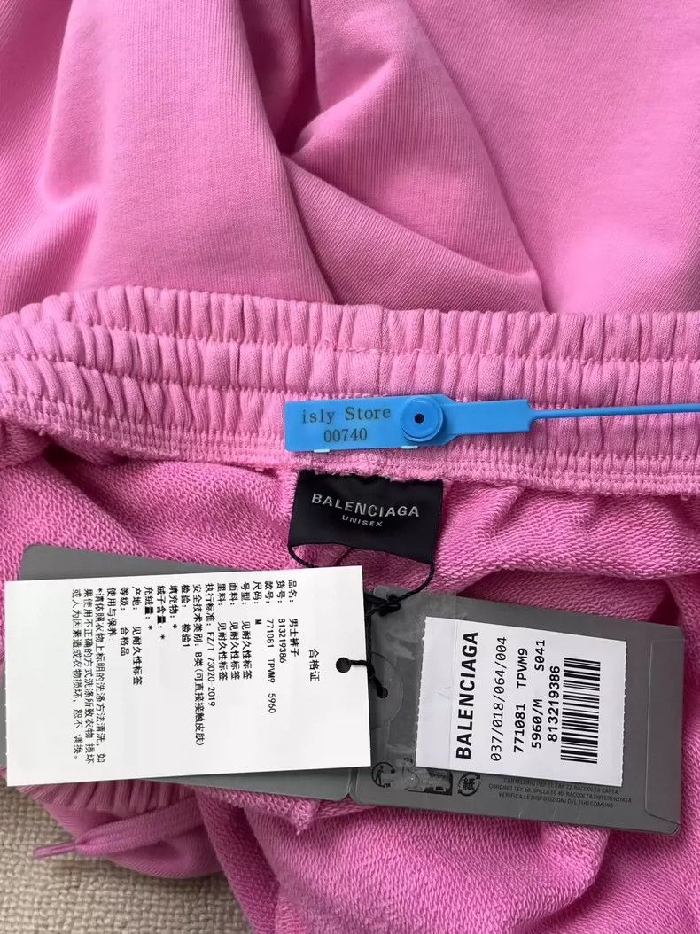 Balenciaga Balenciaga size M Solid Logo printed mid-waist slacks Size US 26 / EU 42 - 4 Thumbnail