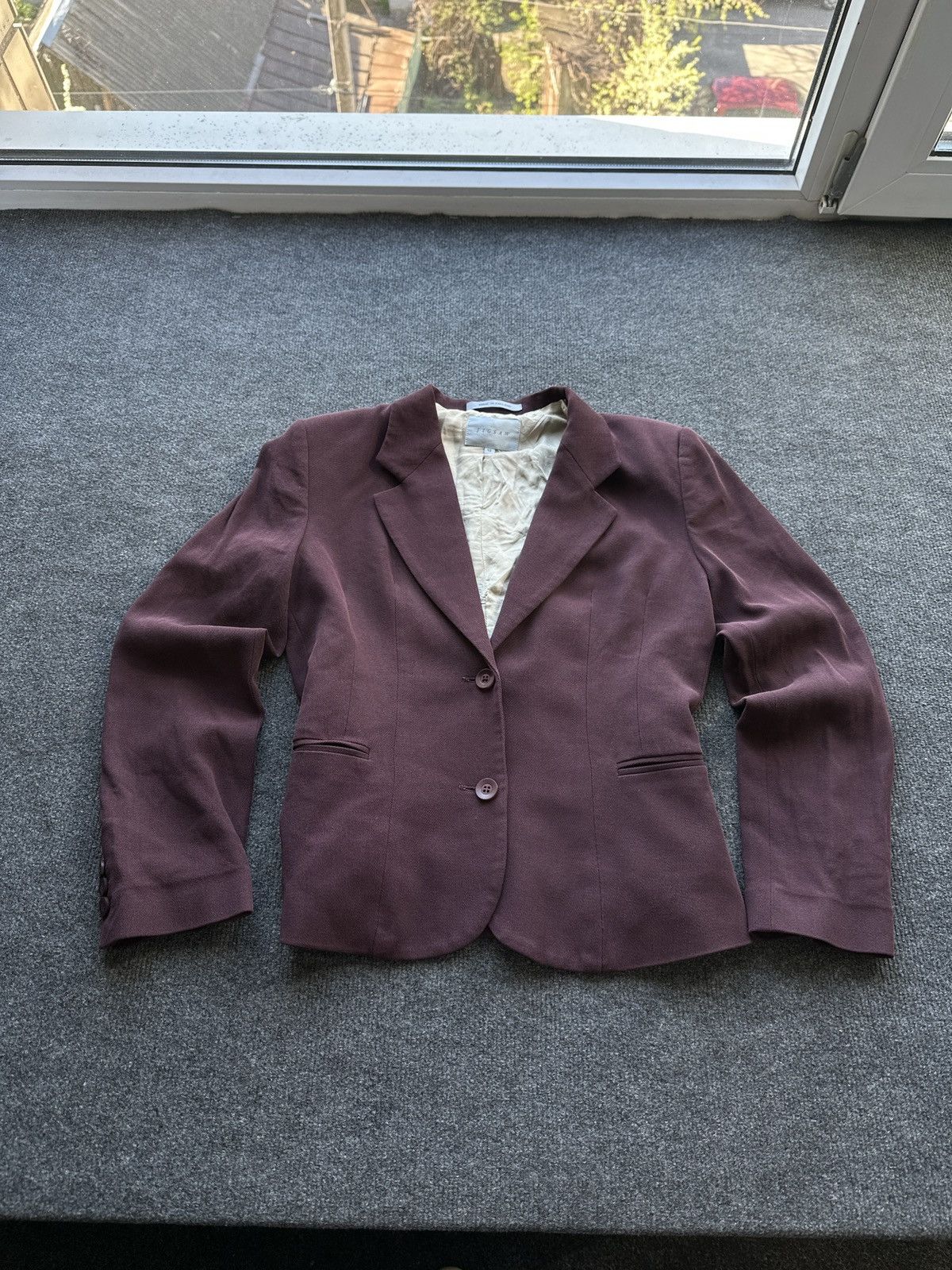 Jigsaw RARE 🚨 JIGSAW WOMEN DARK RED BLAZER JACKET LUXURY Size M / US 6-8 / IT 42-44 - 1 Thumbnail