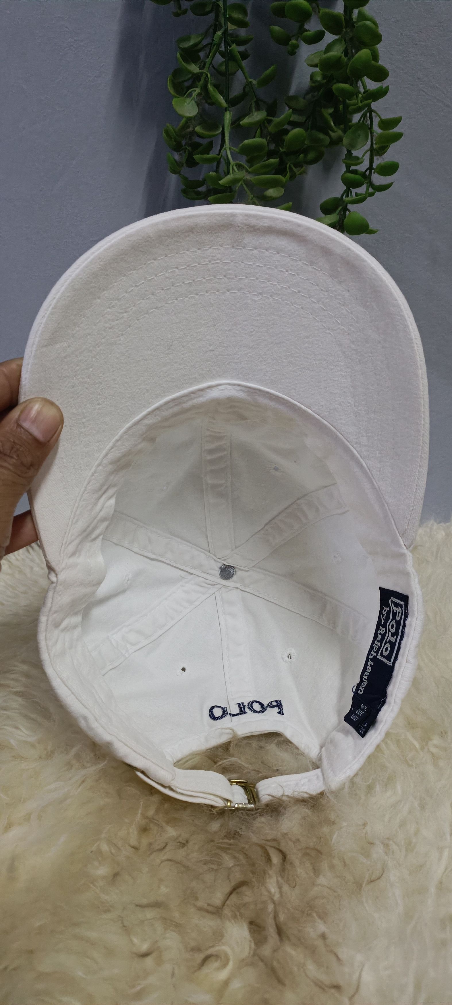 Polo Ralph Lauren × Vintage Vintage 90s Polo Spell out cap Size ONE SIZE - 5 Thumbnail