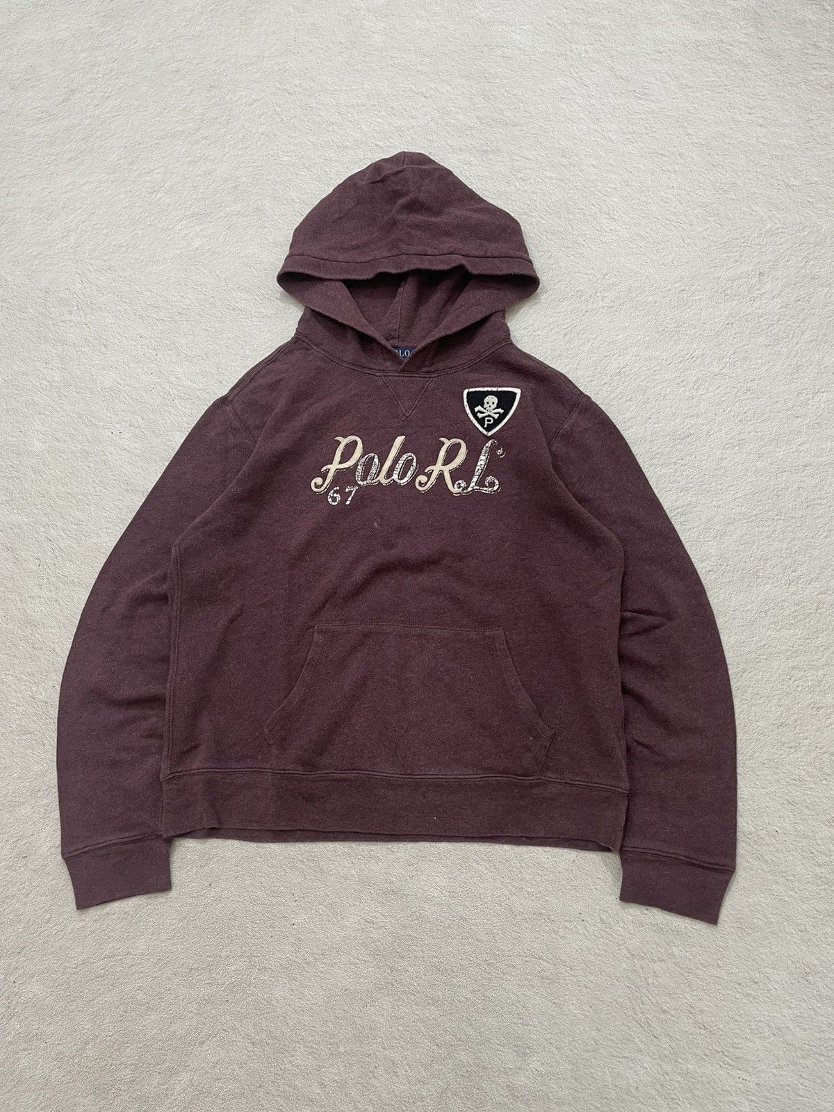 Polo Ralph Lauren 2000s RRL Burgundy Hooded Patch Mastermind If6was9 Y2K LGB Size US M / EU 48-50 / 2 - 1 Thumbnail