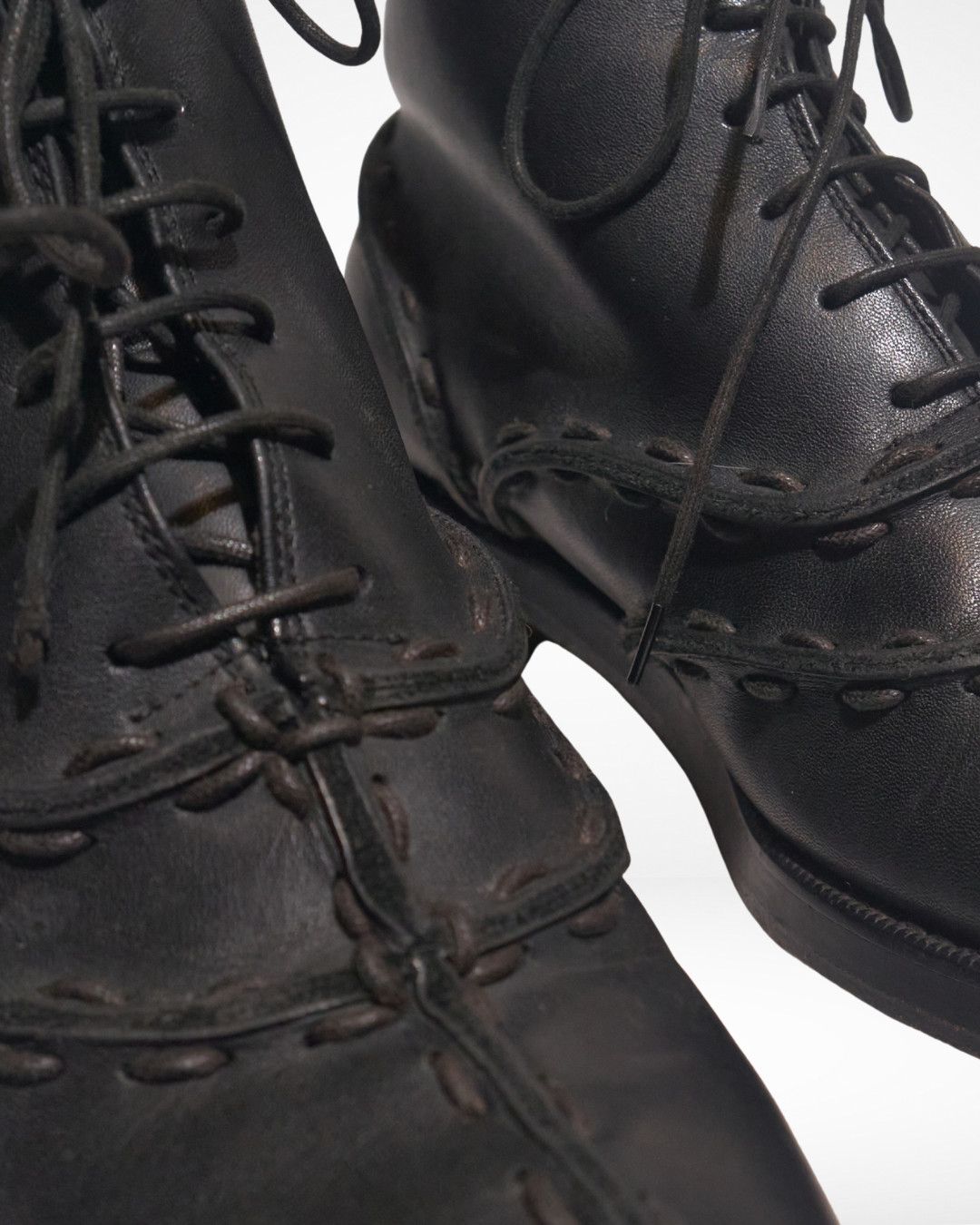 Jean Paul Gaultier JPG Homme FW04 Remade Patchwork Pirate Boots Size US 7.5 / EU 40-41 - 3 Thumbnail