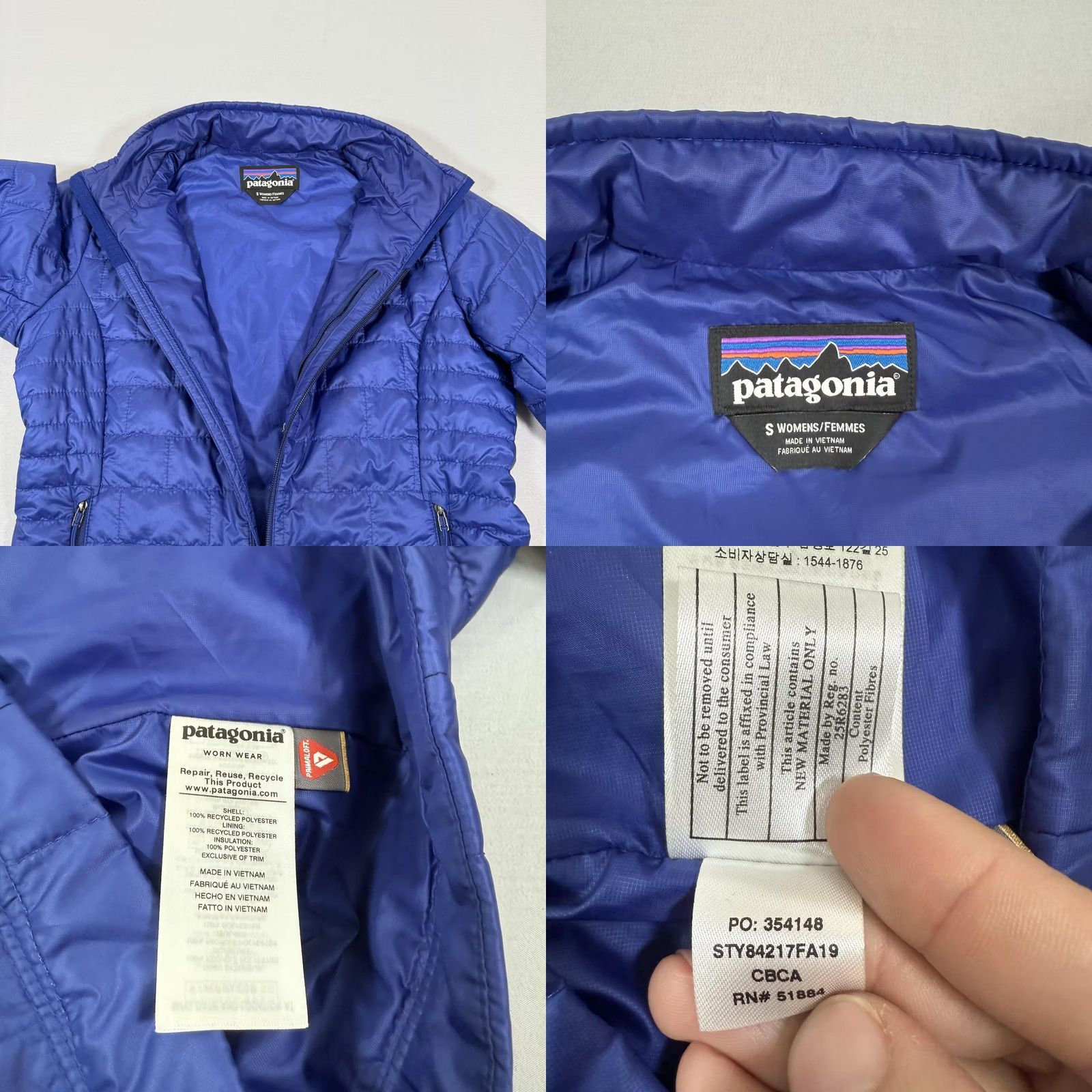 Patagonia Patagonia Jacket Womens Small Blue Nano Puff Insulated Puffer Packable Size S / US 4 / IT 40 - 8 Thumbnail