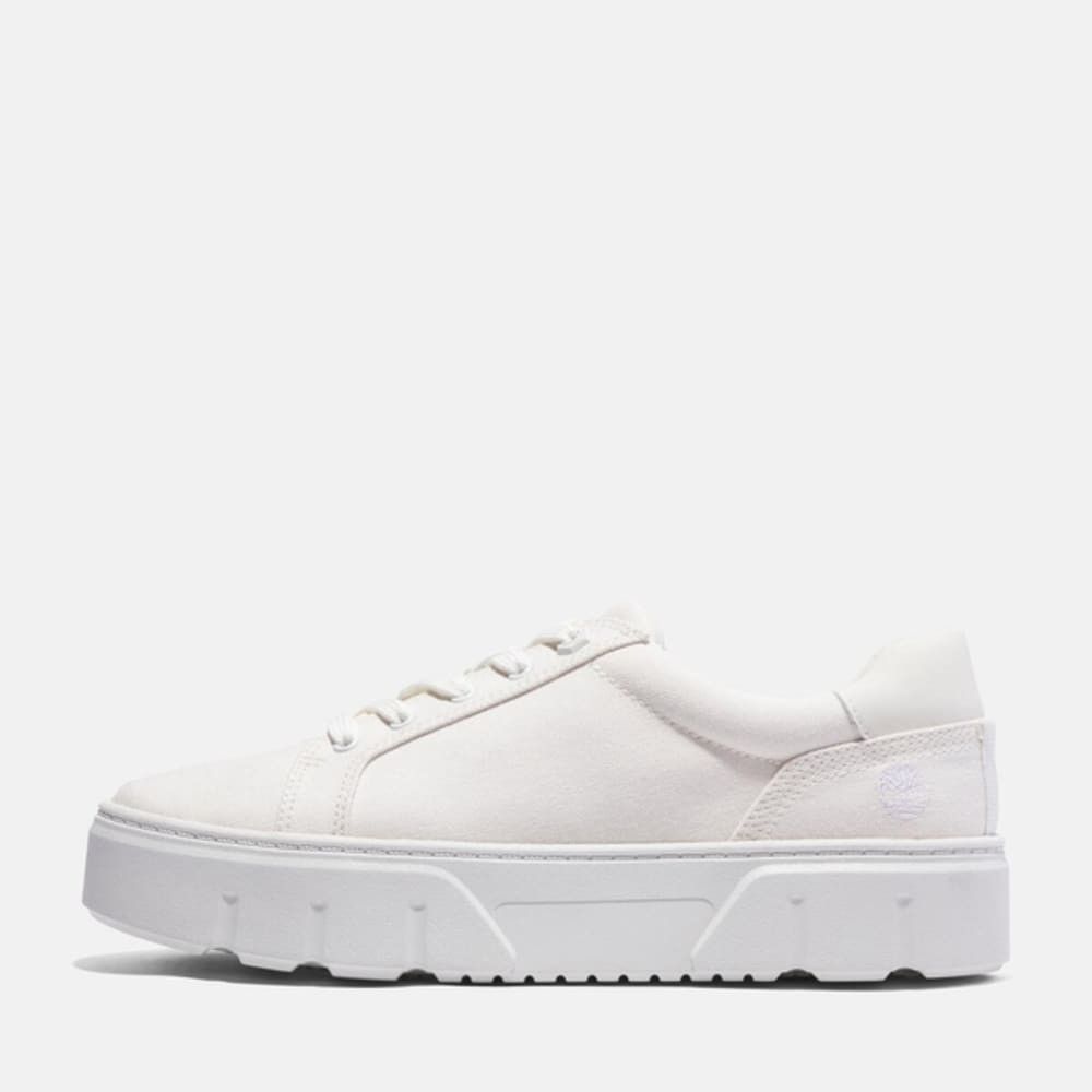 Timberland TIMBERLAND WOMEN'S 9.5 LAUREL COURT LOW LACE WHITE CANVAS Size US 9.5 / IT 39.5 - 7 Thumbnail