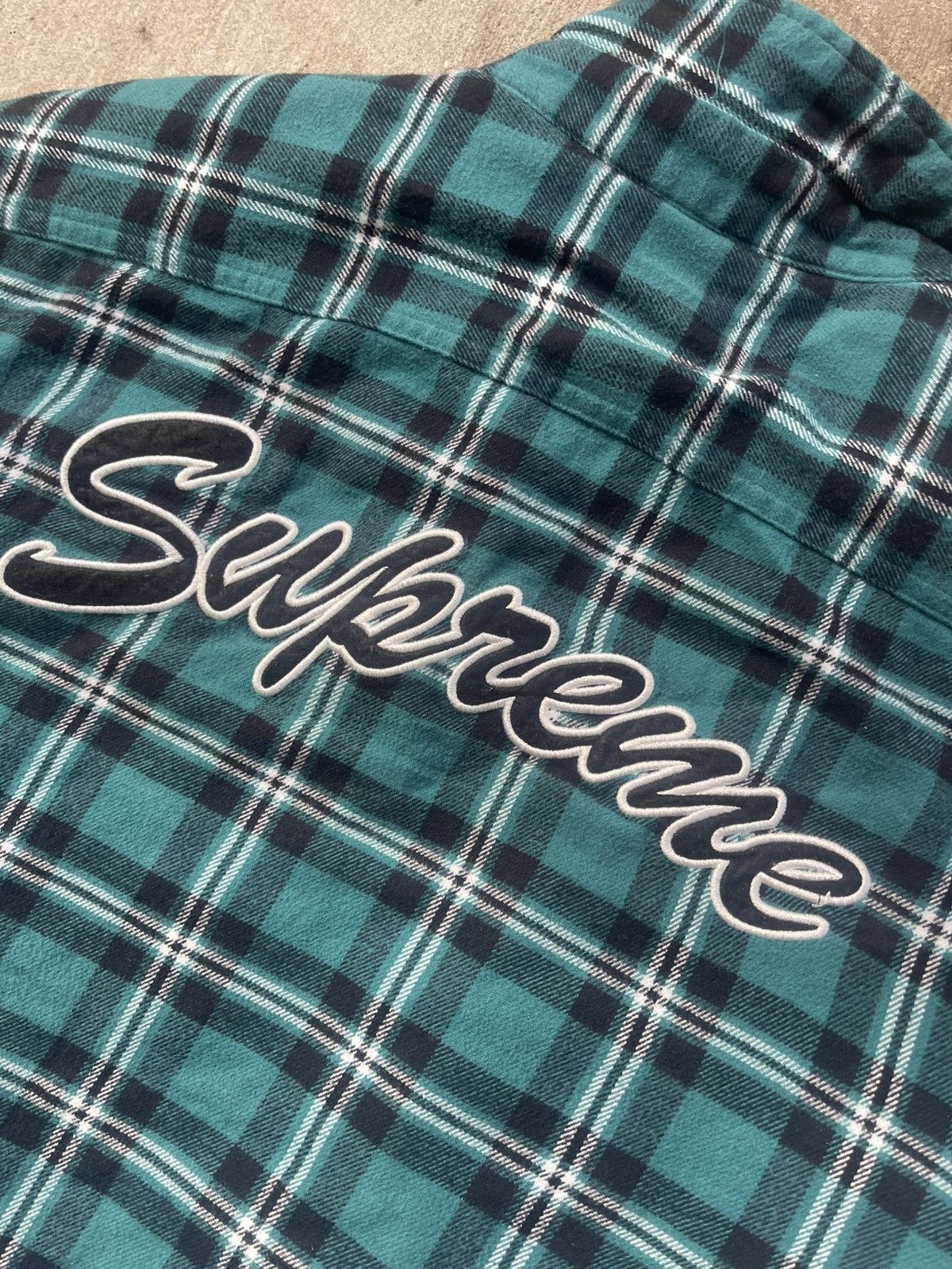 Supreme Supreme Arc Logo Quilted Flannel Shirt Size US L / EU 52-54 / 3 - 6 Thumbnail