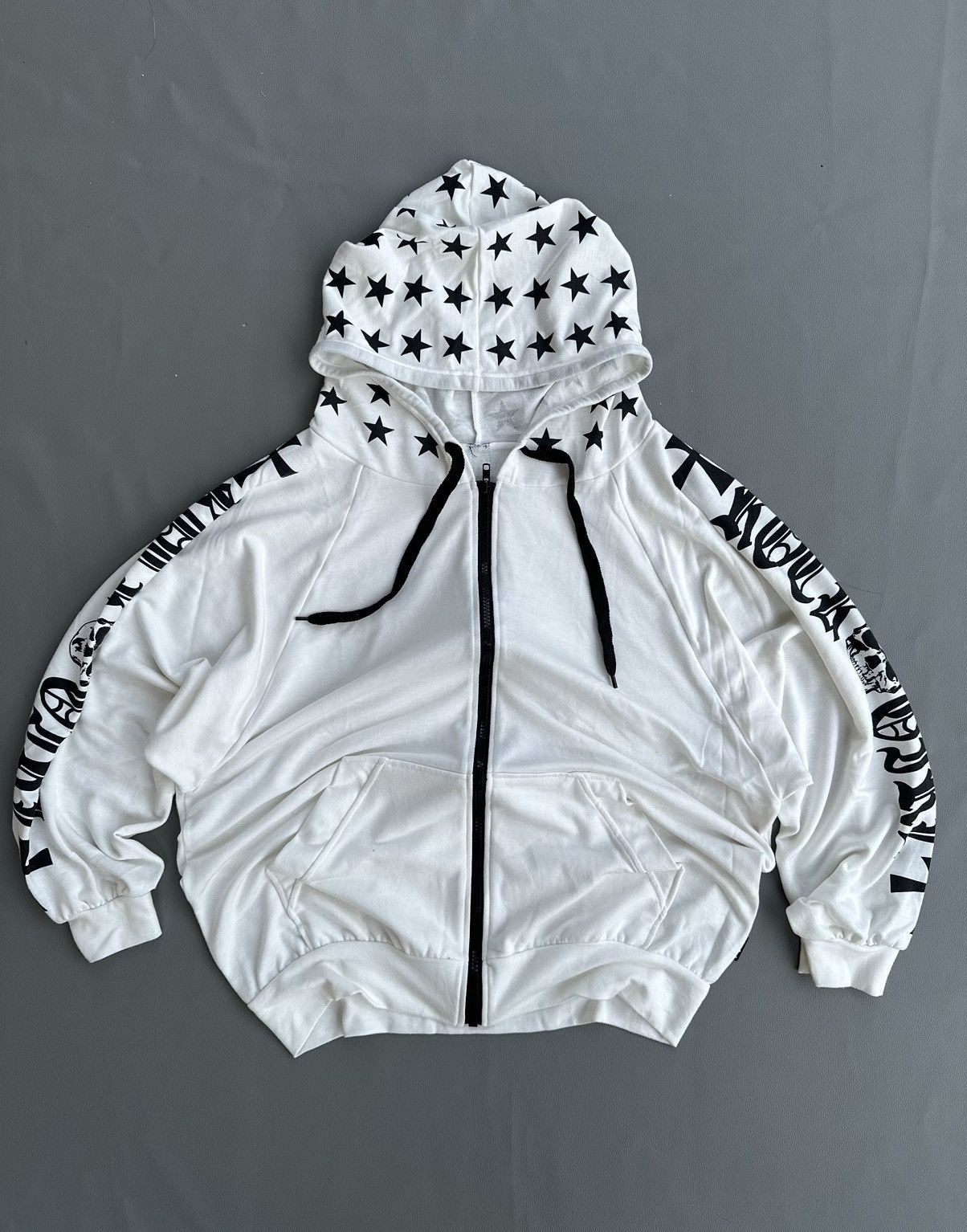 20471120 JAPANESE ROCK GIRL SKULL ZIP HOOODIE IFSIXWASNINE LGB STYLE Size L / US 10 / IT 46 - 6 Thumbnail