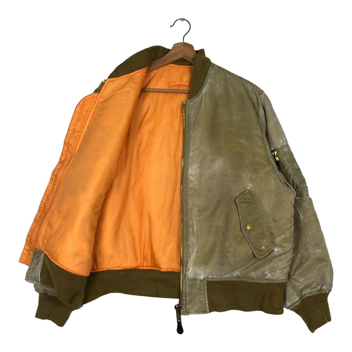 Vintage 🔥RIOT RIOT VINTAGE BOMBER JACKET MA-1 MILITARY US ARMY Size US L / EU 52-54 / 3 - 11 Thumbnail