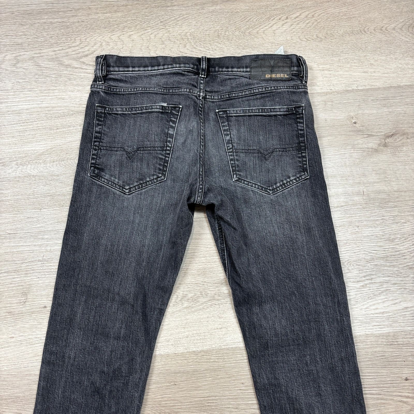 Diesel Diesel D-Luster Slim Jeans Men's 31x27 Slim Stretch Black Size US 31 - 4 Thumbnail