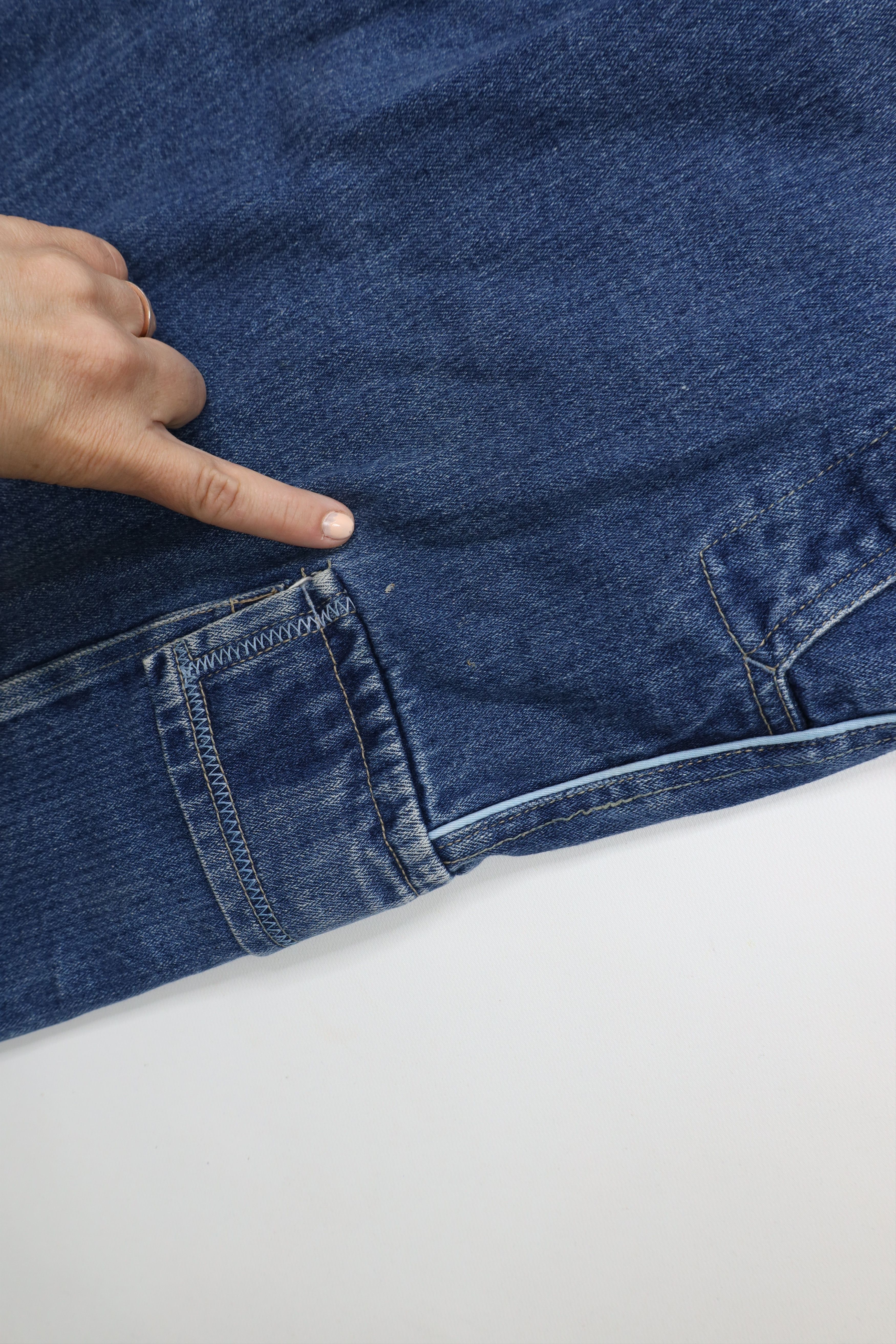 Vintage Vintage 90s Y2K Streetwear Baggy Hip Hop Denim Cargo Shorts Size US 40 / EU 56 - 6 Thumbnail