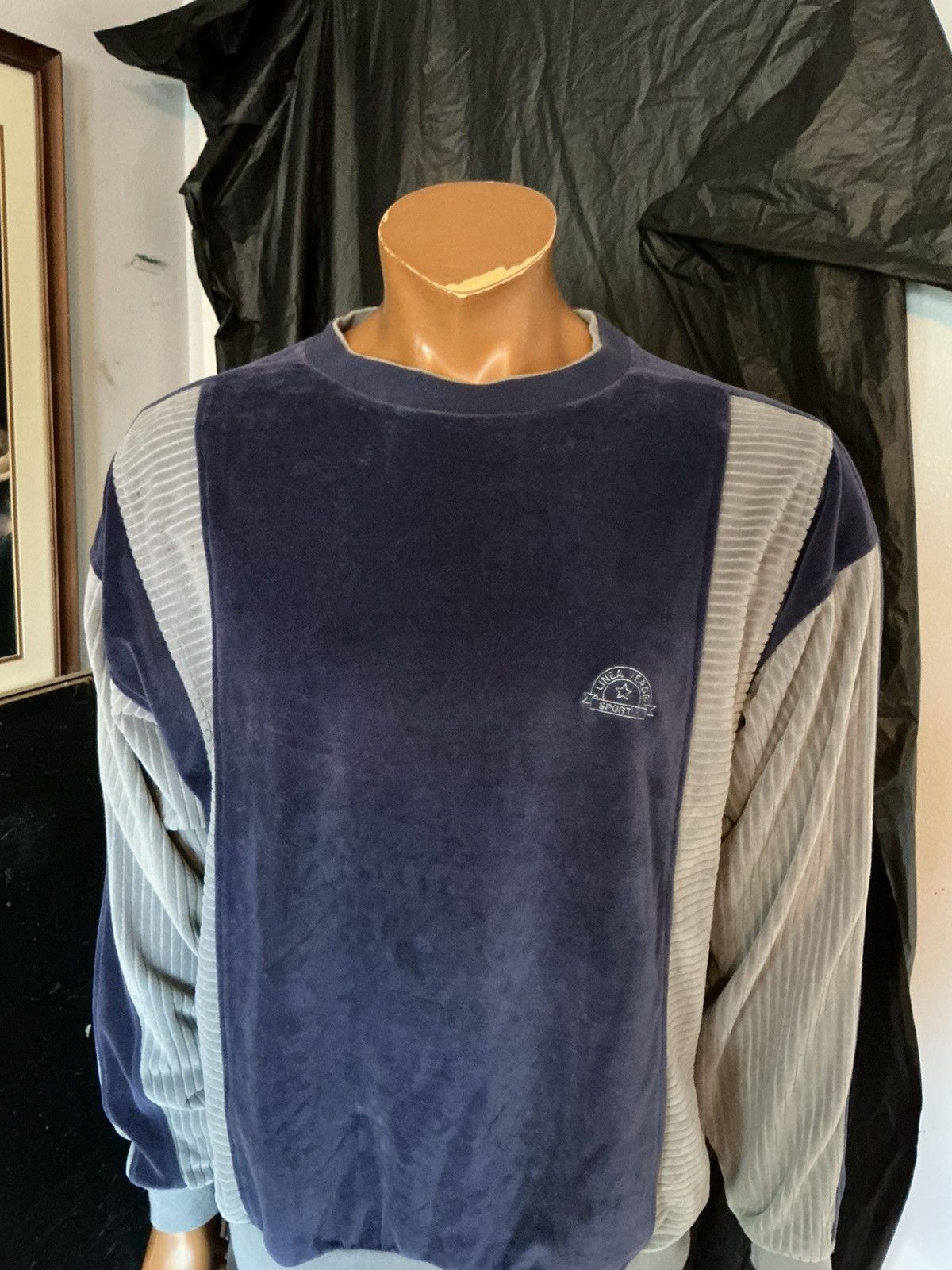 Vintage Vintage Linea Verde Sportif Greenline Velour Sweatshirt Size US M / EU 48-50 / 2 - 12 Thumbnail