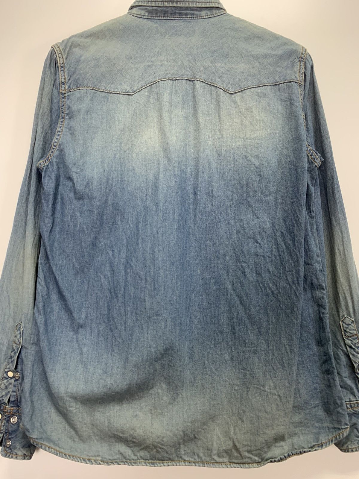 NANO universe Vintage Western Denim Jacket Size US L / EU 52-54 / 3 - 10 Thumbnail