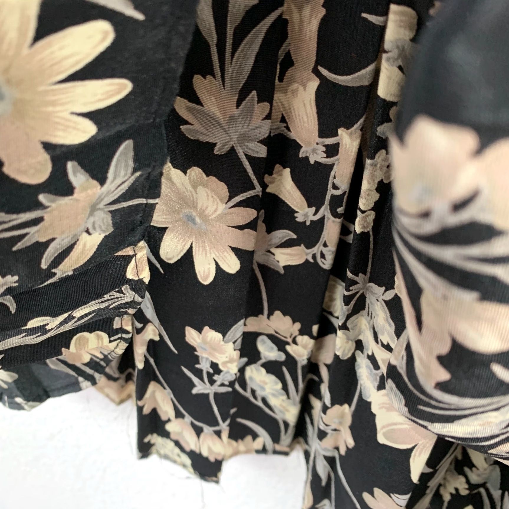 Vintage Vintage Breli Dress Cottage Boho Modest Black Brown Dress Size 14 Bohemian 1980s Size XL / US 12-14 / IT 48-50 - 4 Thumbnail