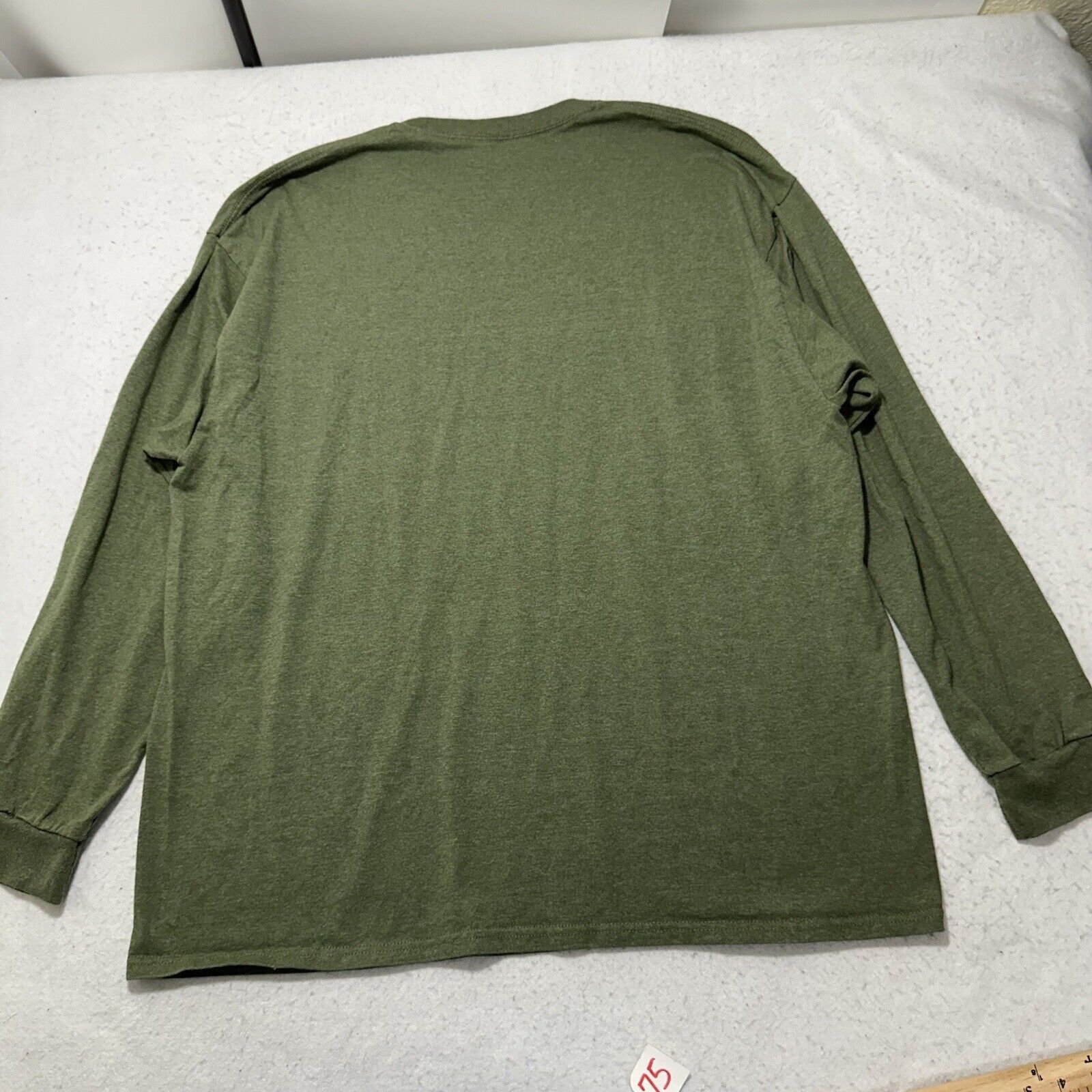 Fruit Of The Loom Fruit of the Loom XXL Olive Green Crewneck Pullover T Shirt Size US XXL / EU 58 / 5 - 9 Thumbnail