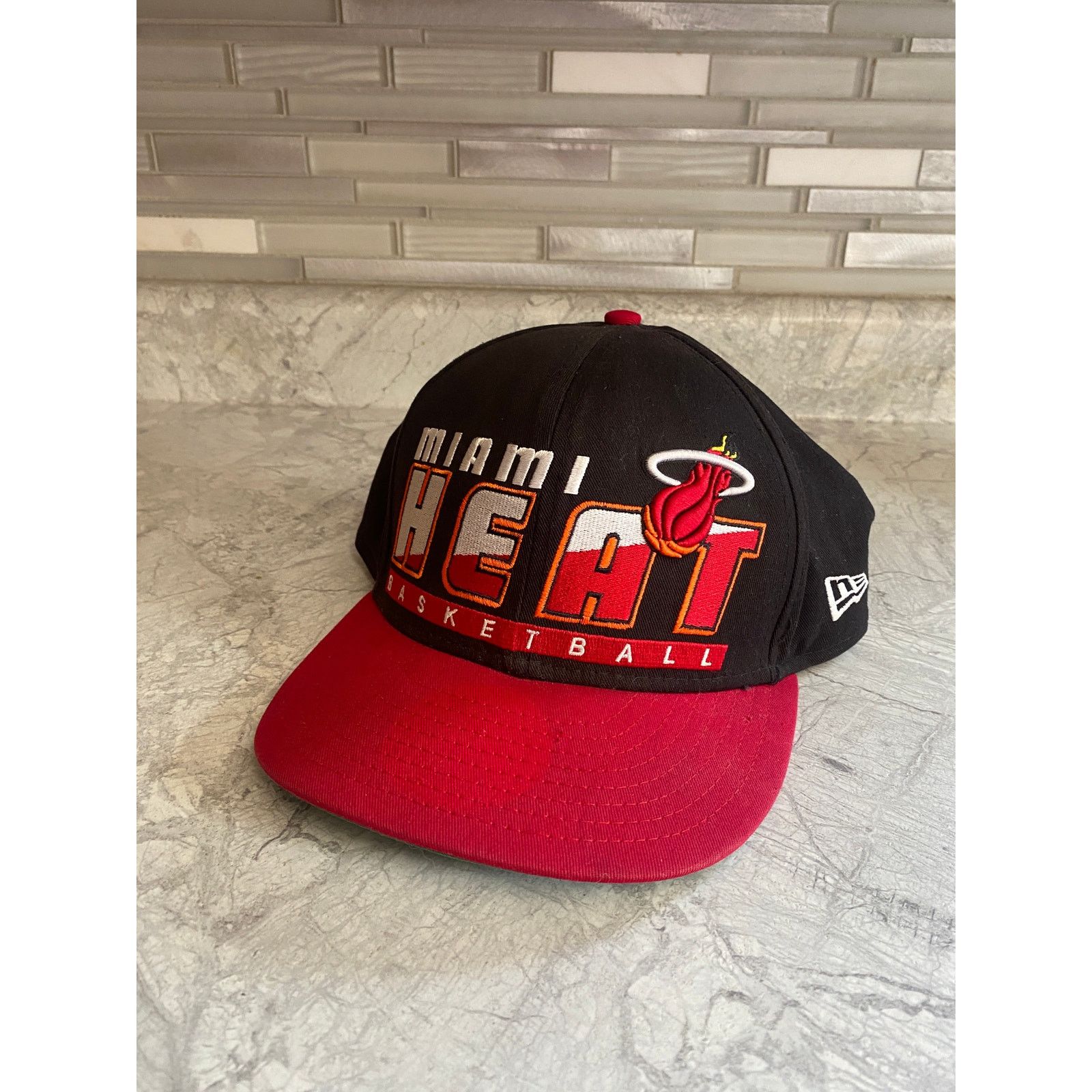 New Era Miami Heat New Era Hardwood Classics Snapback Hat Size ONE SIZE - 1 Thumbnail