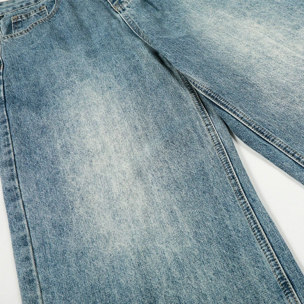 Jean Vintage distressed loose washed men's versatile jeans Size US 32 / EU 48 - 4 Thumbnail