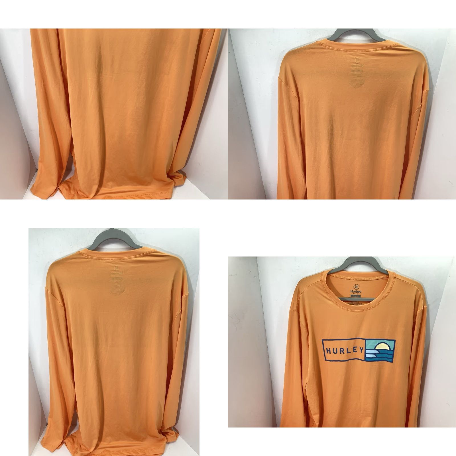 Hurley **Hurley UV TShirt Men XL Orange Moisture Wicking Long Sleeve** User: Hurley UV TShirt Men XL Orange Moisture Wicking Long Sleeve Size US XL / EU 56 / 4 - 8 Thumbnail