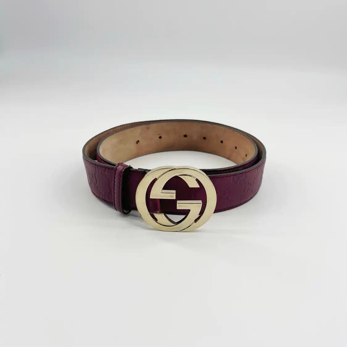 Gucci Red Leather Belt size 95 ARGU2560_1024x1024.jpg?v=  main image 3