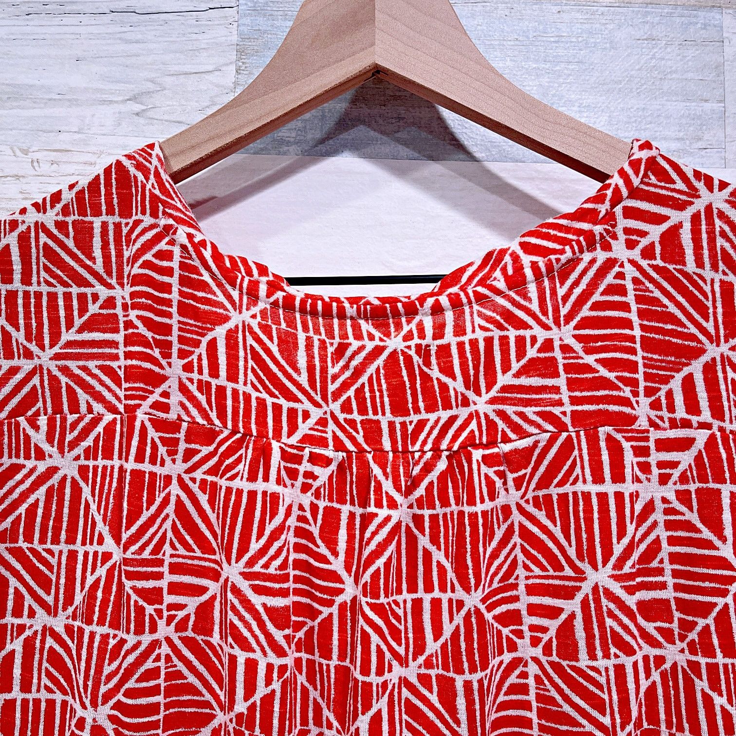 Lucky Brand Lucky Brand Marny Mosaic Tile Top Orange White Womens Medium Size M / US 6-8 / IT 42-44 - 5 Thumbnail