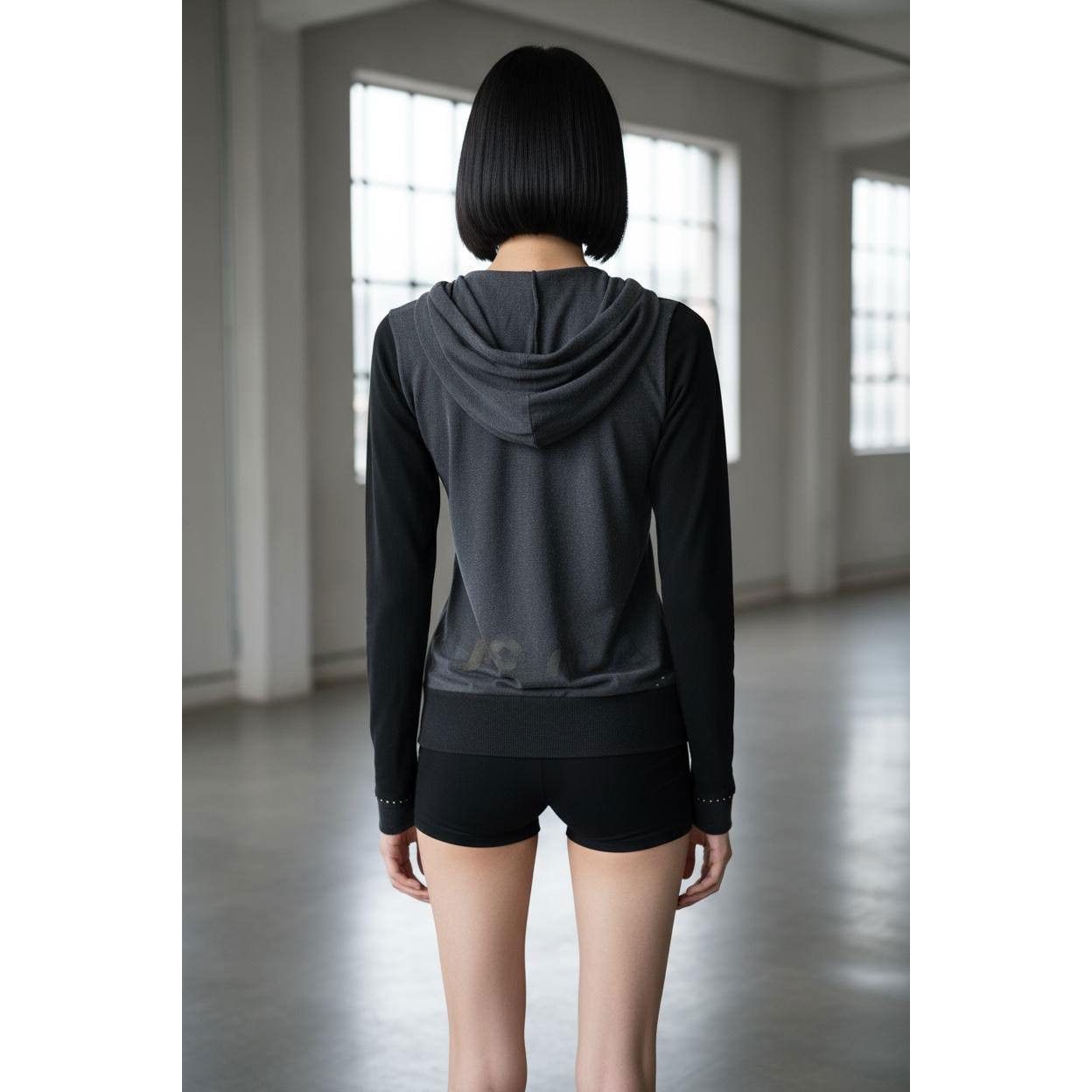 Cop Copine The Cop Copine 2 Piece Set: Draped Hoodie and Turtleck Size ONE SIZE - 6 Thumbnail