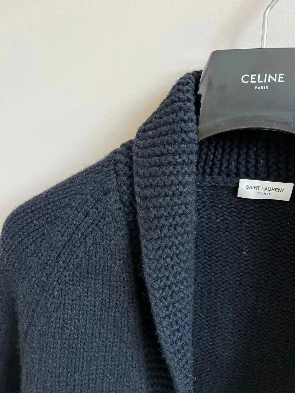 Saint Laurent Paris o1rshd1 Q:2 / Sequence Cardigan in Black Size US S / EU 44-46 / 1 - 9 Thumbnail