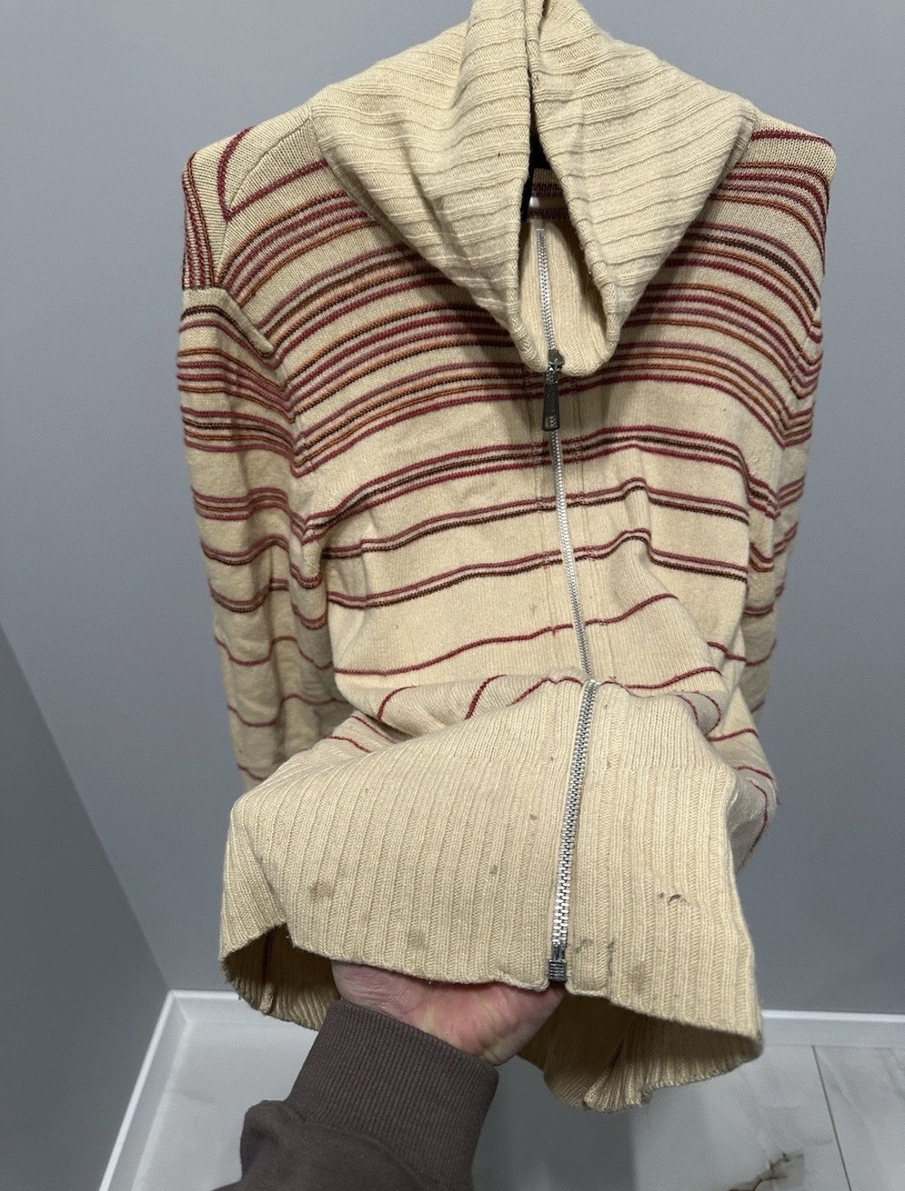 Diesel Diesel Vintage Wool Sweater Full Zip Japan Style Y2K Size US L / EU 52-54 / 3 - 12 Thumbnail