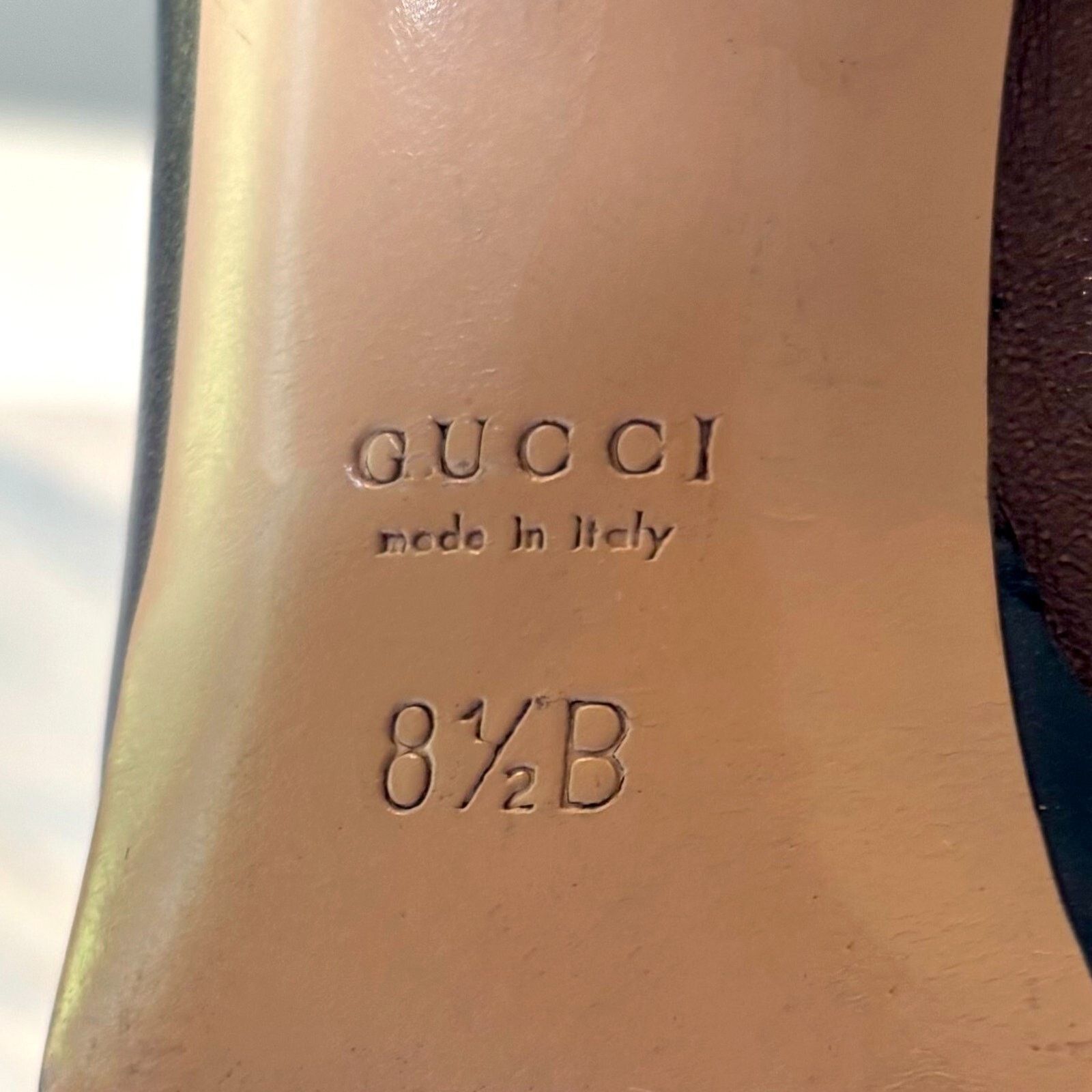 Gucci Gucci Metallic Bronze Leather Platform Heels US Size 8.5 B Size US 8.5 / IT 38.5 - 9 Thumbnail