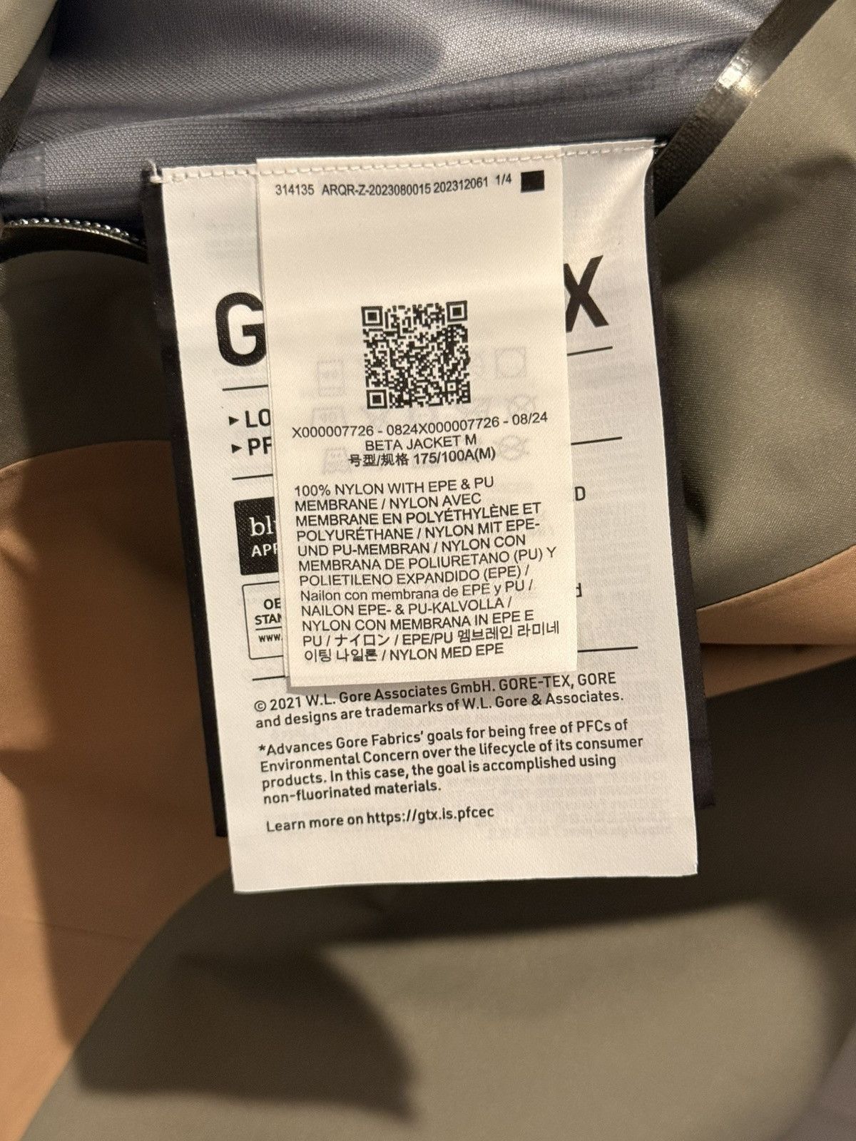 Arc'teryx Arcteryx Beta Jacket - Forage / Tatsu / Canvas Size US M / EU 48-50 / 2 - 12 Thumbnail