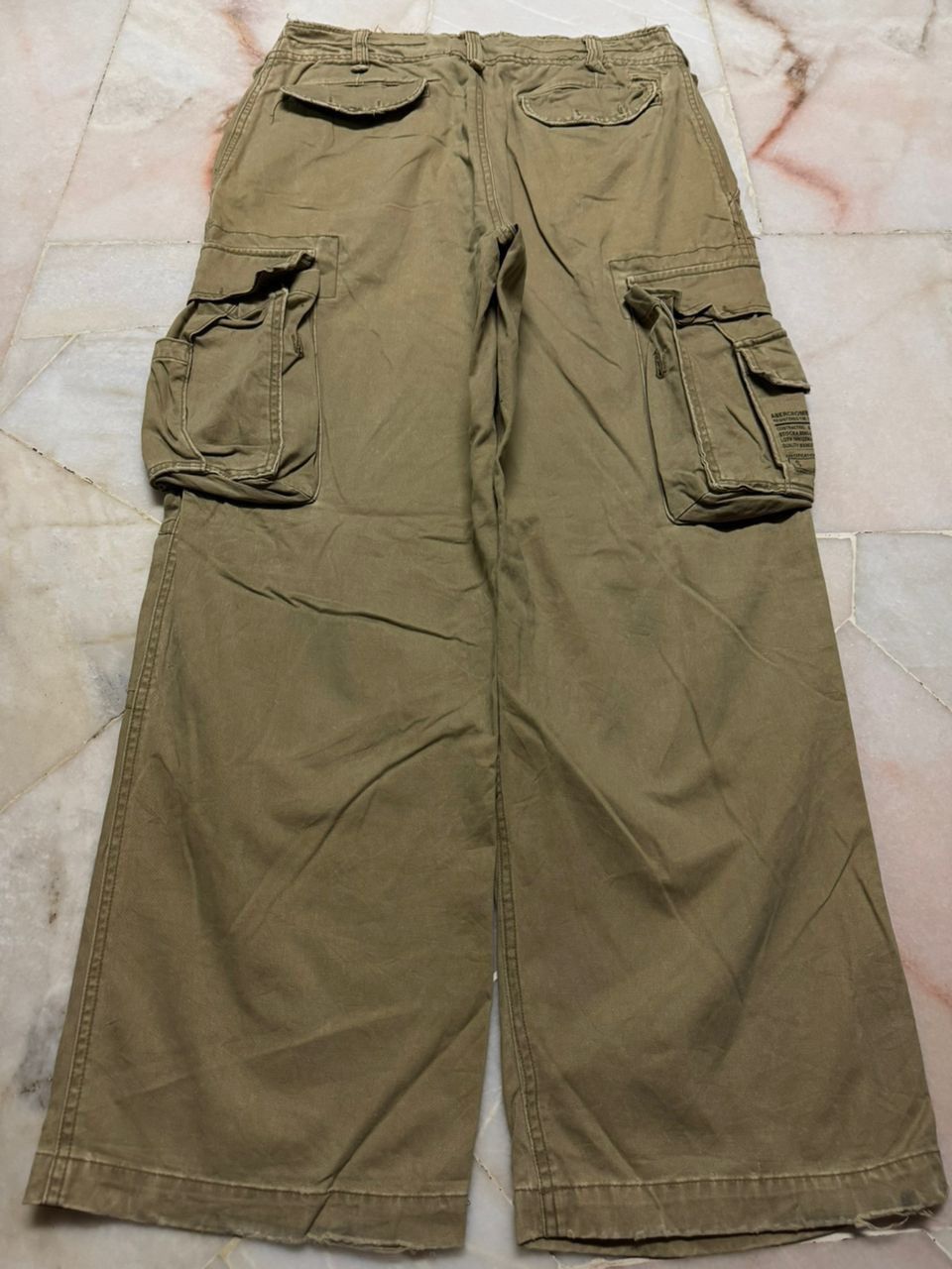 20471120 Baggy💥Vintage Abercrombie Tactical Cargo Big Pocket Distress Size US 32 / EU 48 - 19 Thumbnail