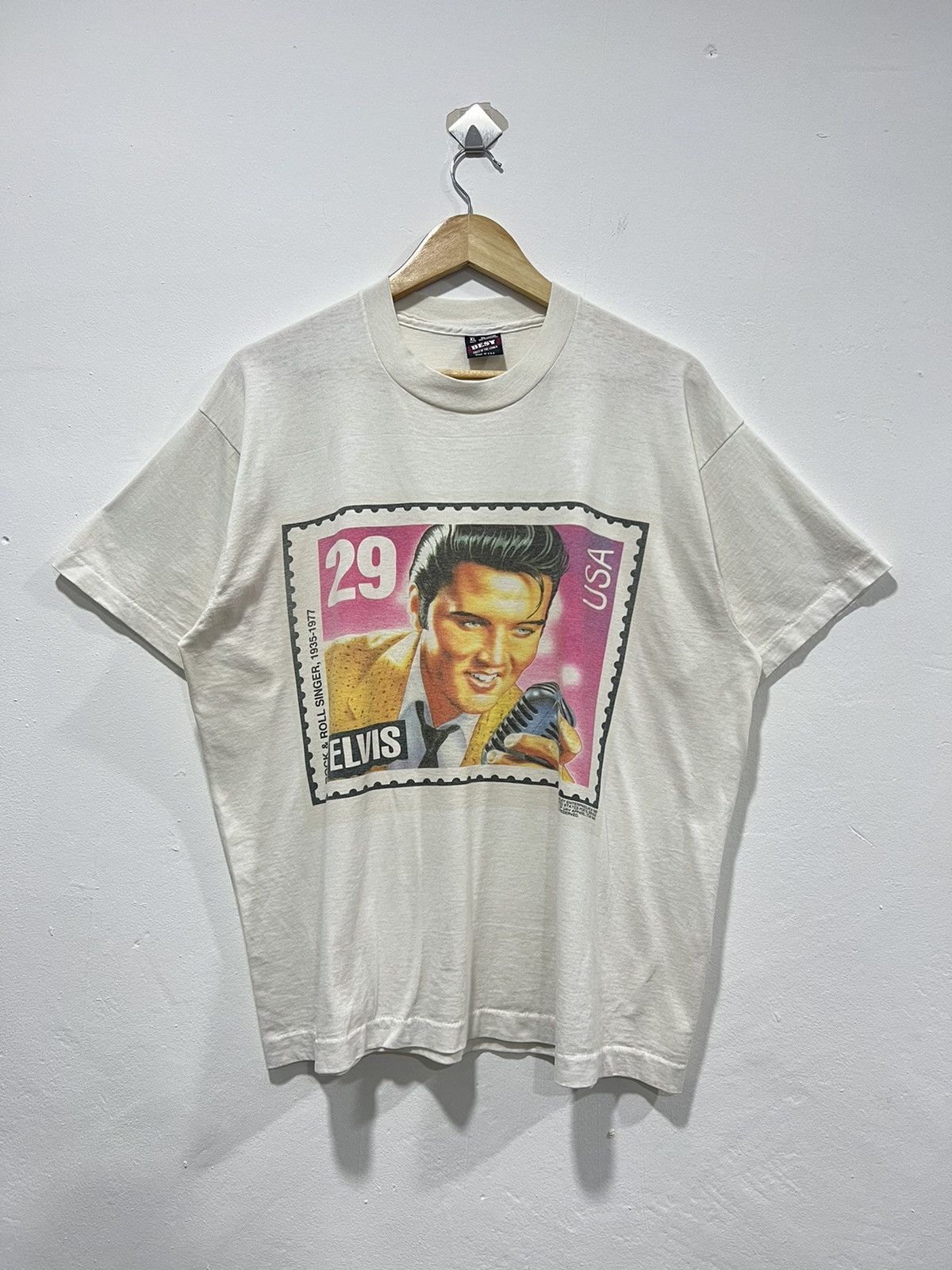Vintage 1992’ Elvis Presley Rock & Roll Poster Boxy Tshirt