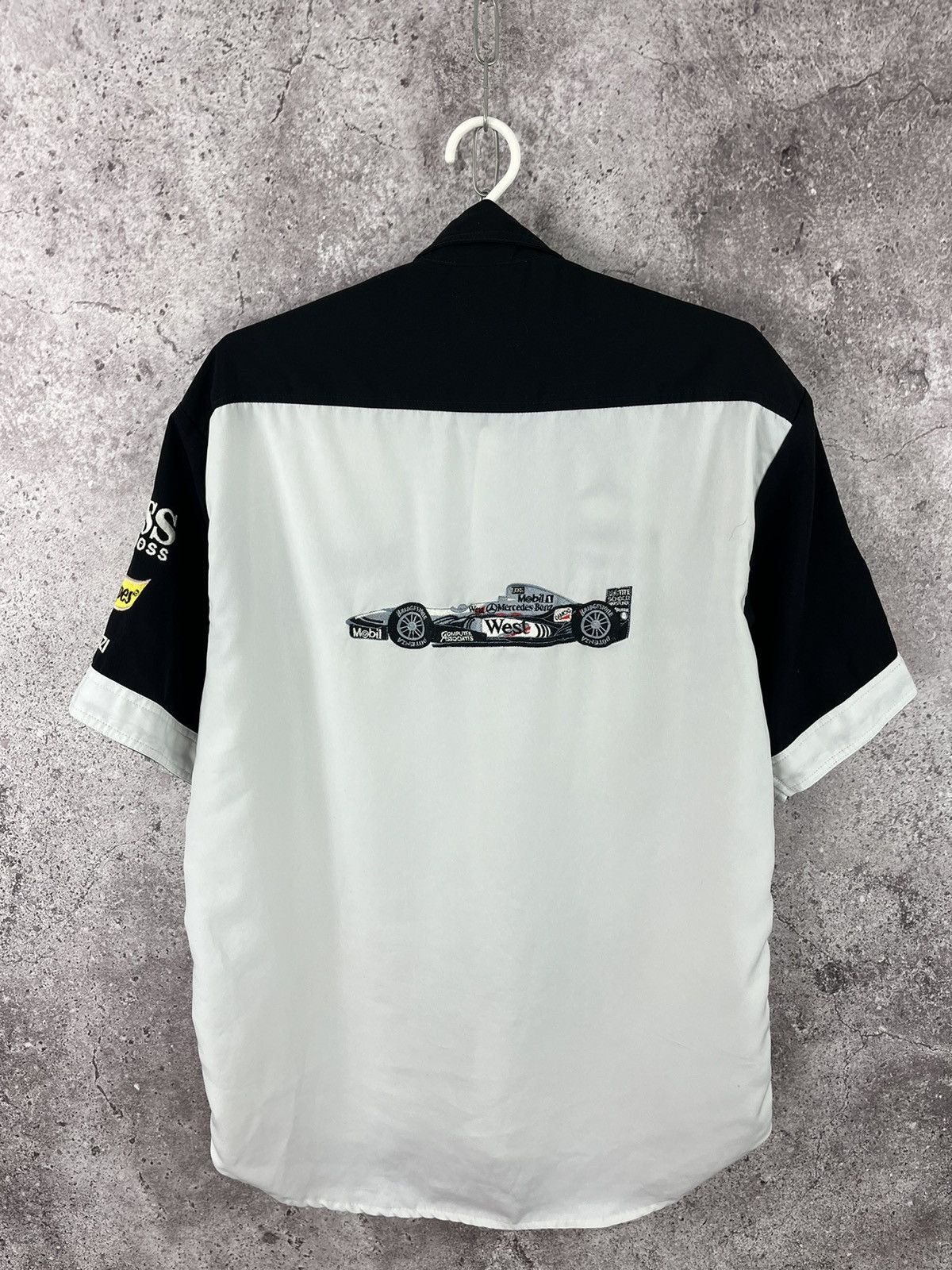 Mercedes-Benz Mercedes Benz Mobil 1 West Short Shirt Collared Size L Size US L / EU 52-54 / 3 - 9 Thumbnail