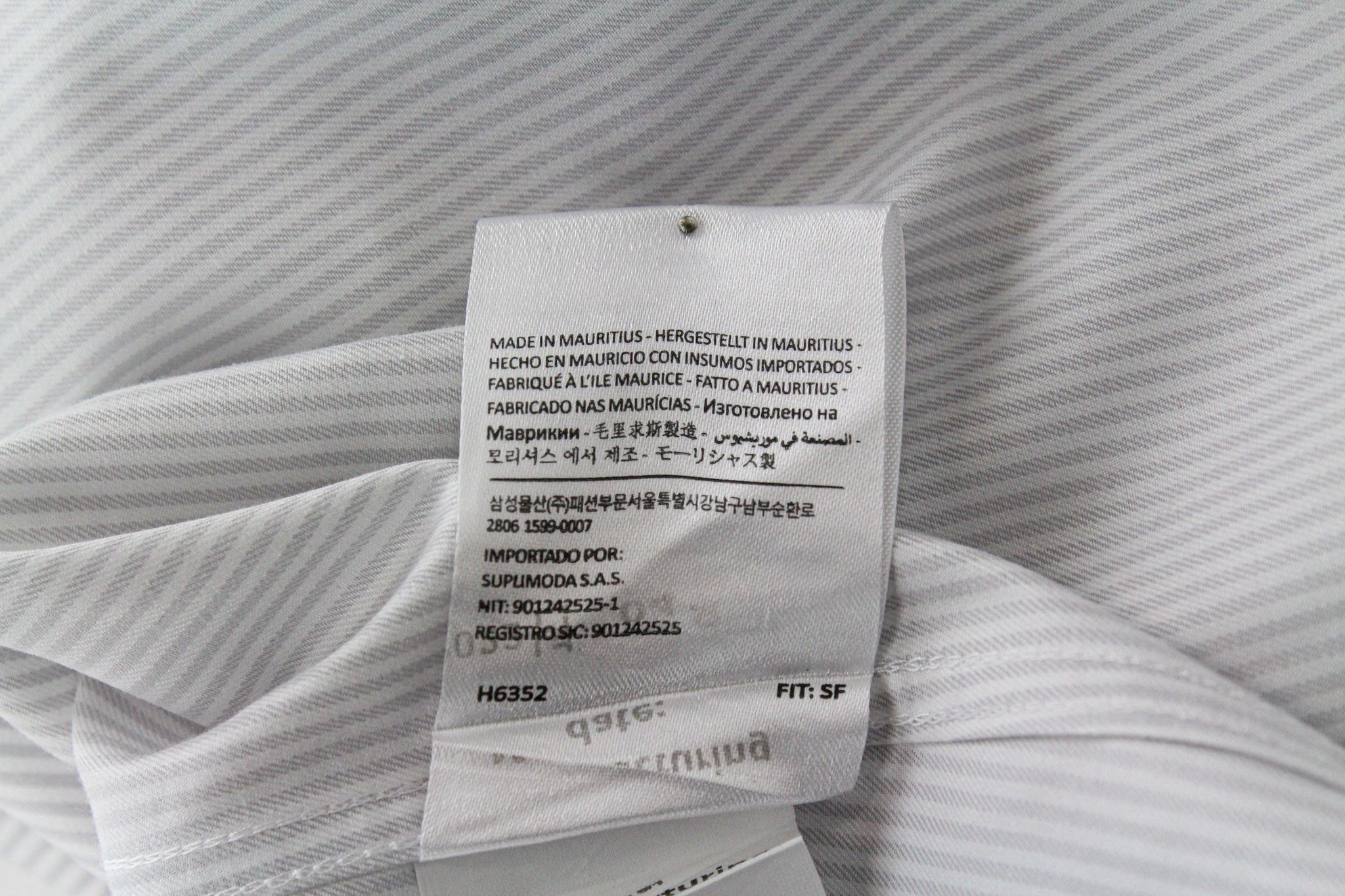 Suitsupply TRAVELLER 40/15 3/4 Slim Grey Cotton Striped 72598 Size 40R - 7 Thumbnail