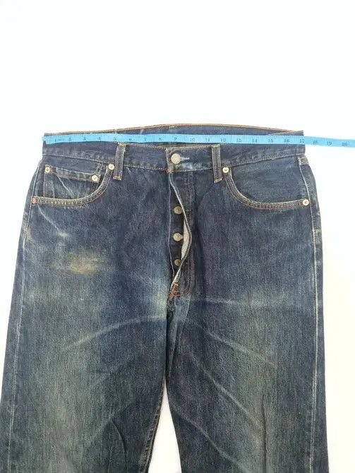 Levi's × Vintage 90s Vintage Levis 501 Made In USA Distressed Jeans 34x32 Size US 34 / EU 50 - 7 Thumbnail