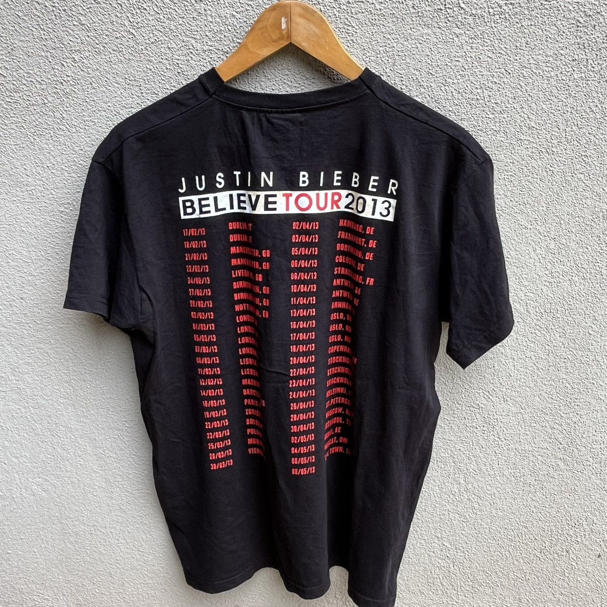 Justin Bieber JUSTIN BIEBER believe tour tee y2k Size US M / EU 48-50 / 2 - 3 Thumbnail