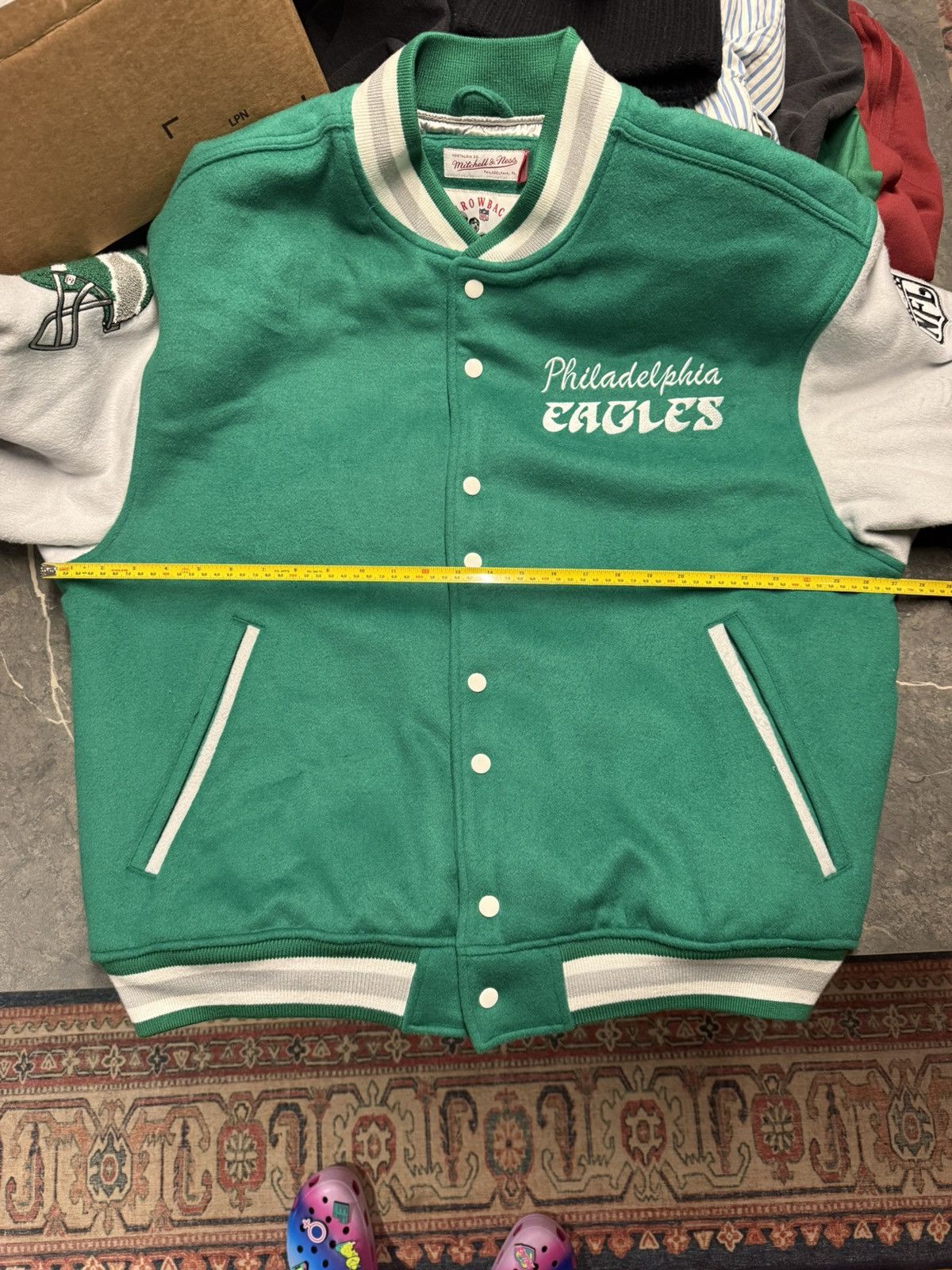 Mitchell & Ness Eagles Varsity Jacket Diana Mitchell and Ness - Size Large Size US L / EU 52-54 / 3 - 5 Thumbnail