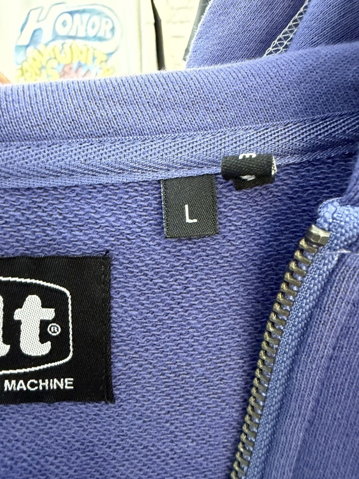 FELT FELT “Contrast Stitched” Mild Purple Zipper Hoodie Size US L / EU 52-54 / 3 - 4 Thumbnail